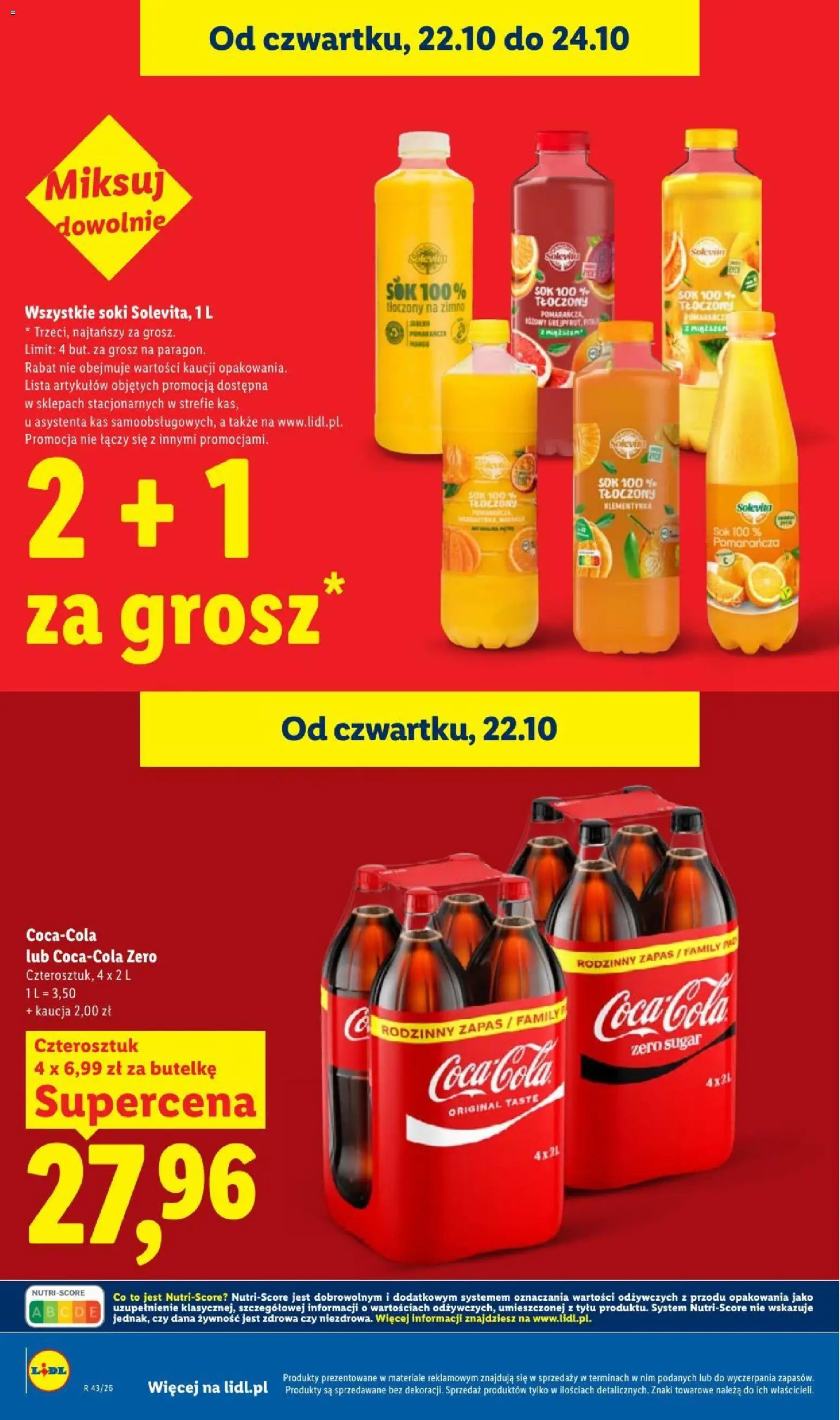 Lidl gazetka od 22.10.2026 | Strona: 30 | Produkty: Żywność, Soki, Sok