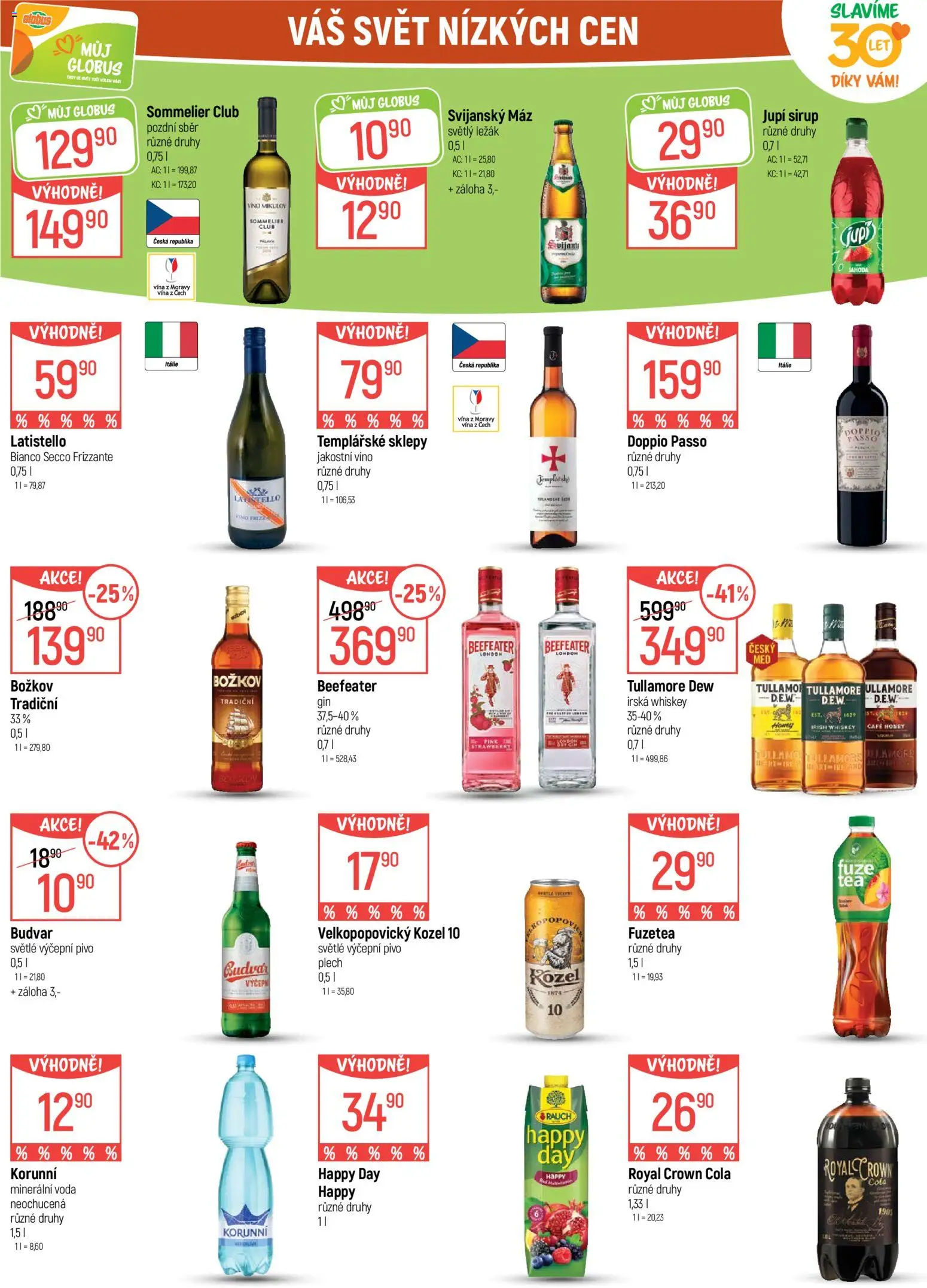 Globus leták od 09.09.2026 | Strana: 28 | Produkty: Globus, Víno, Kozel 10, Frizzante