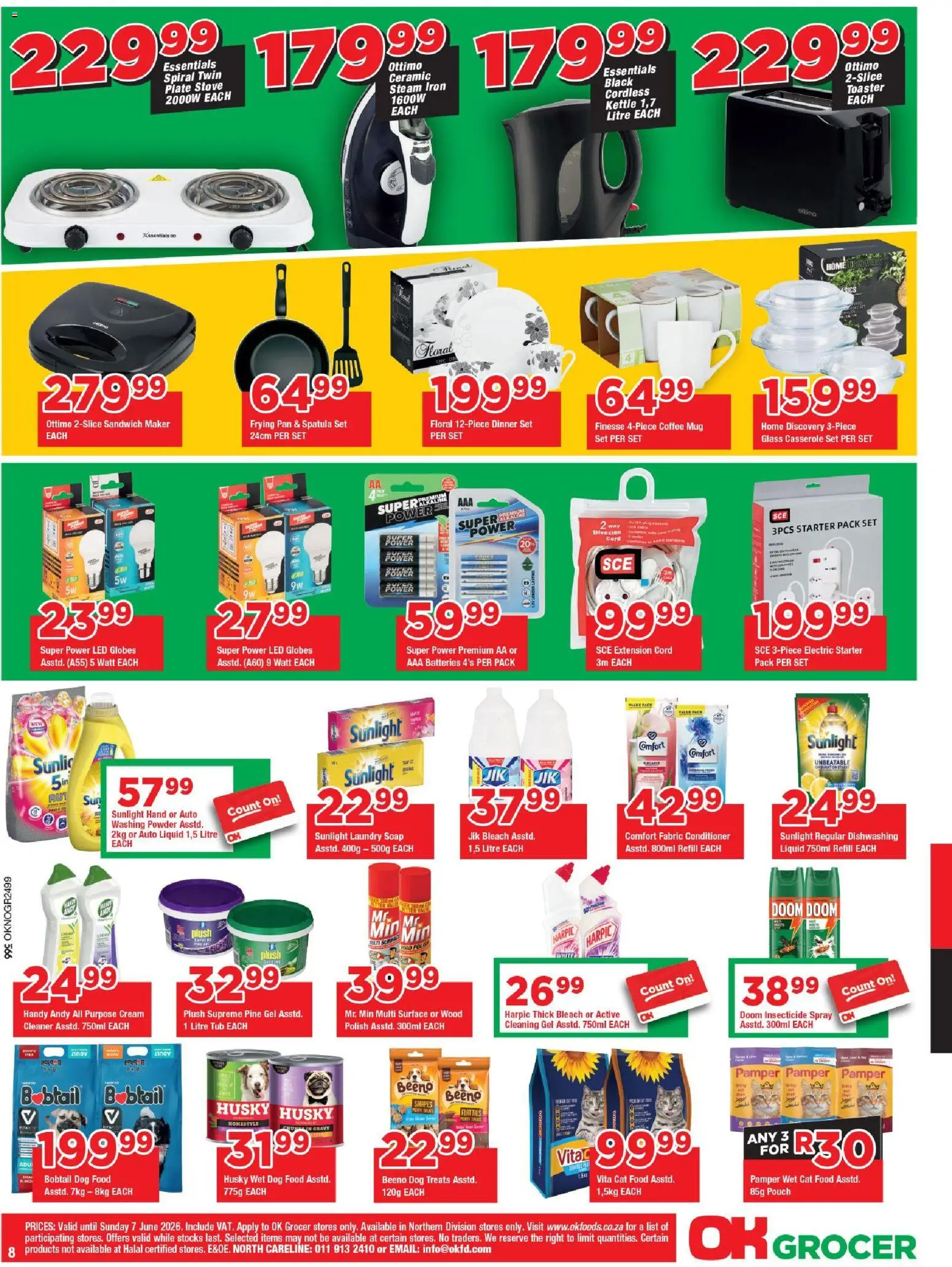 New OK Foods catalogue – valid from 25.05.2026 | Page: 8 | Products: Mug, Conditioner, Cream, Cat food
