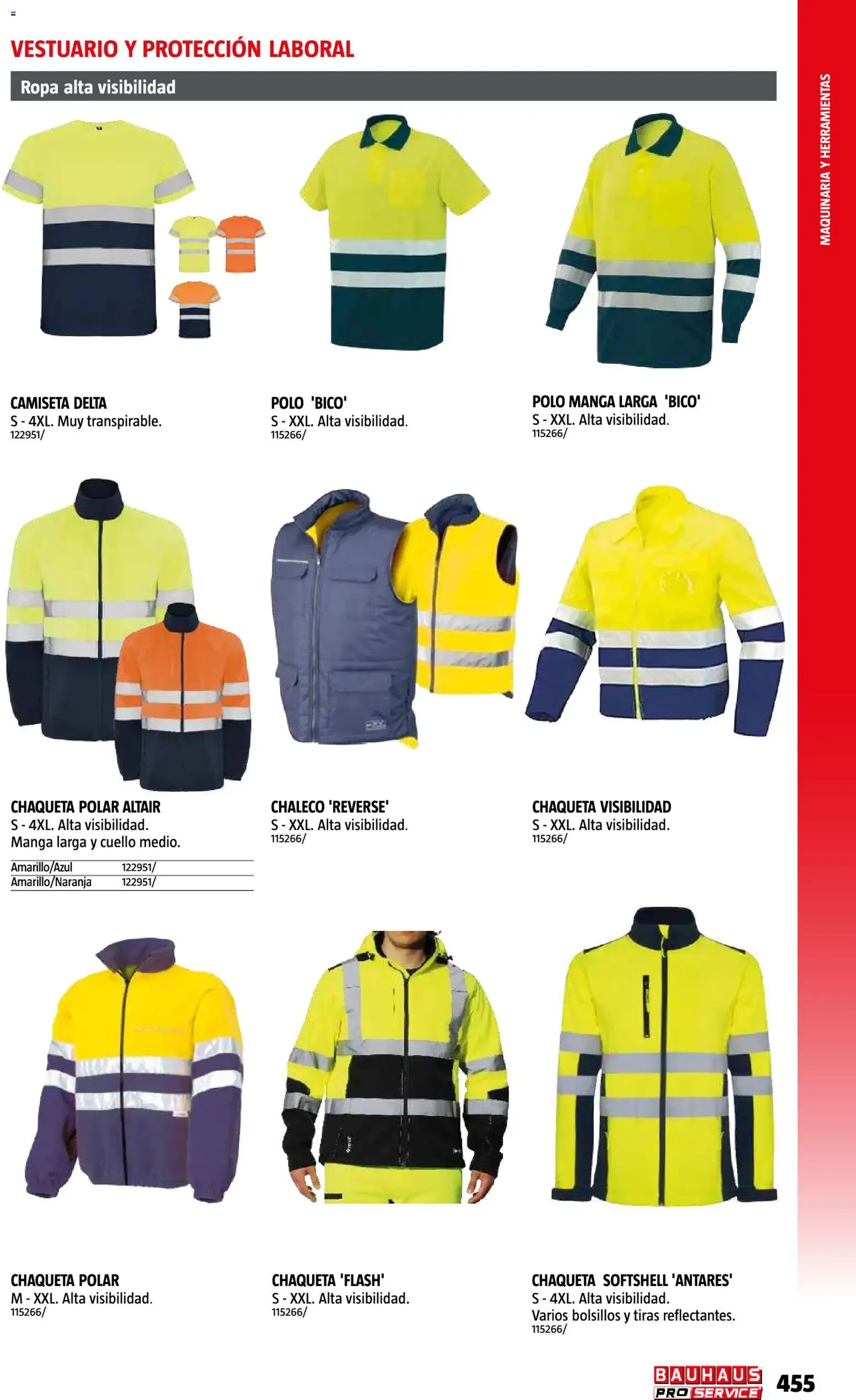 Bauhaus ProService │ válido desde el 11/05/2026 | Página: 455 | Productos: Chaleco, Chaqueta, Ropa, Herramientas