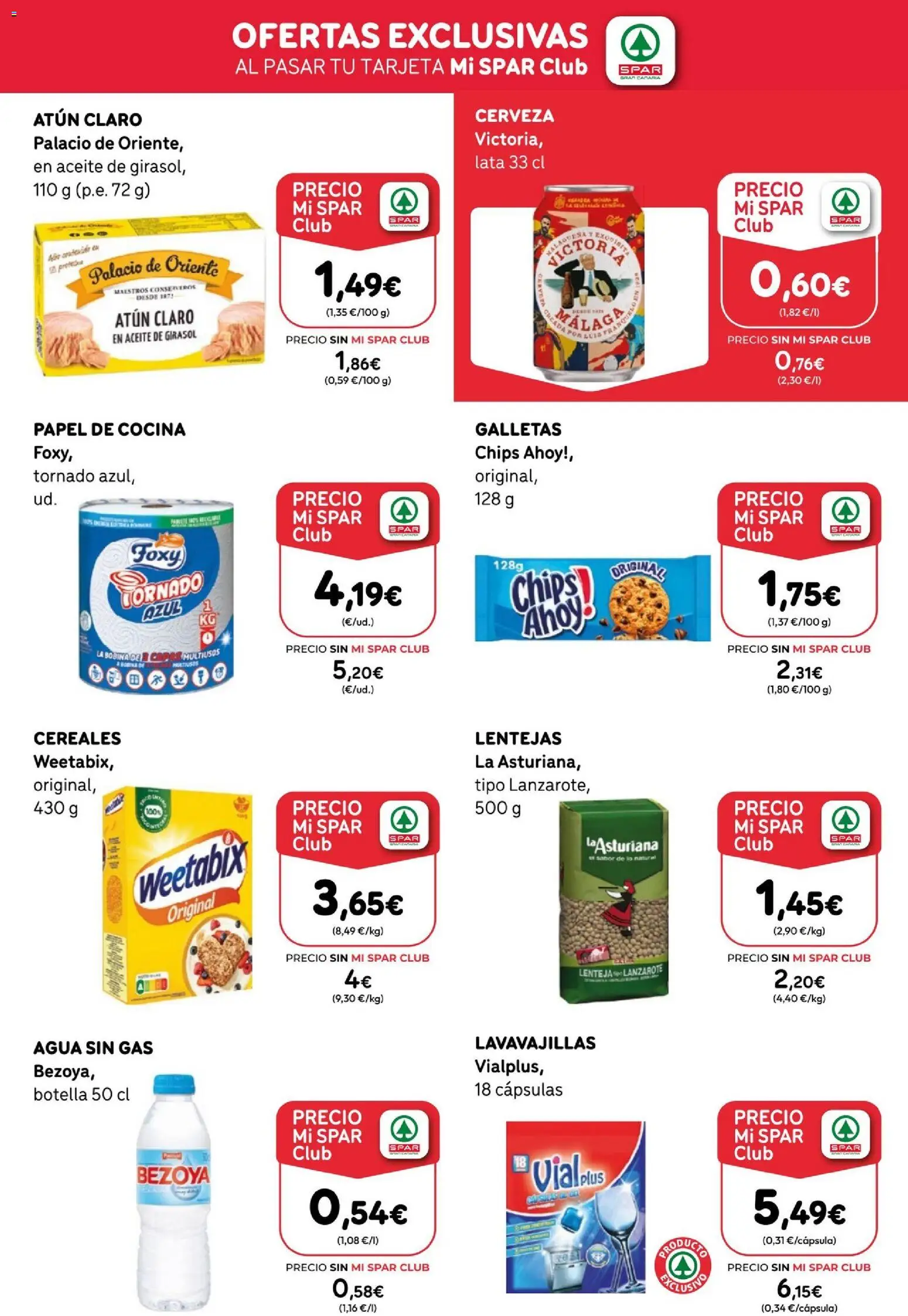 Spar folleto │ válido desde el 04/09/2026 | Página: 17 | Productos: Atún, Cereales, Lentejas, Agua