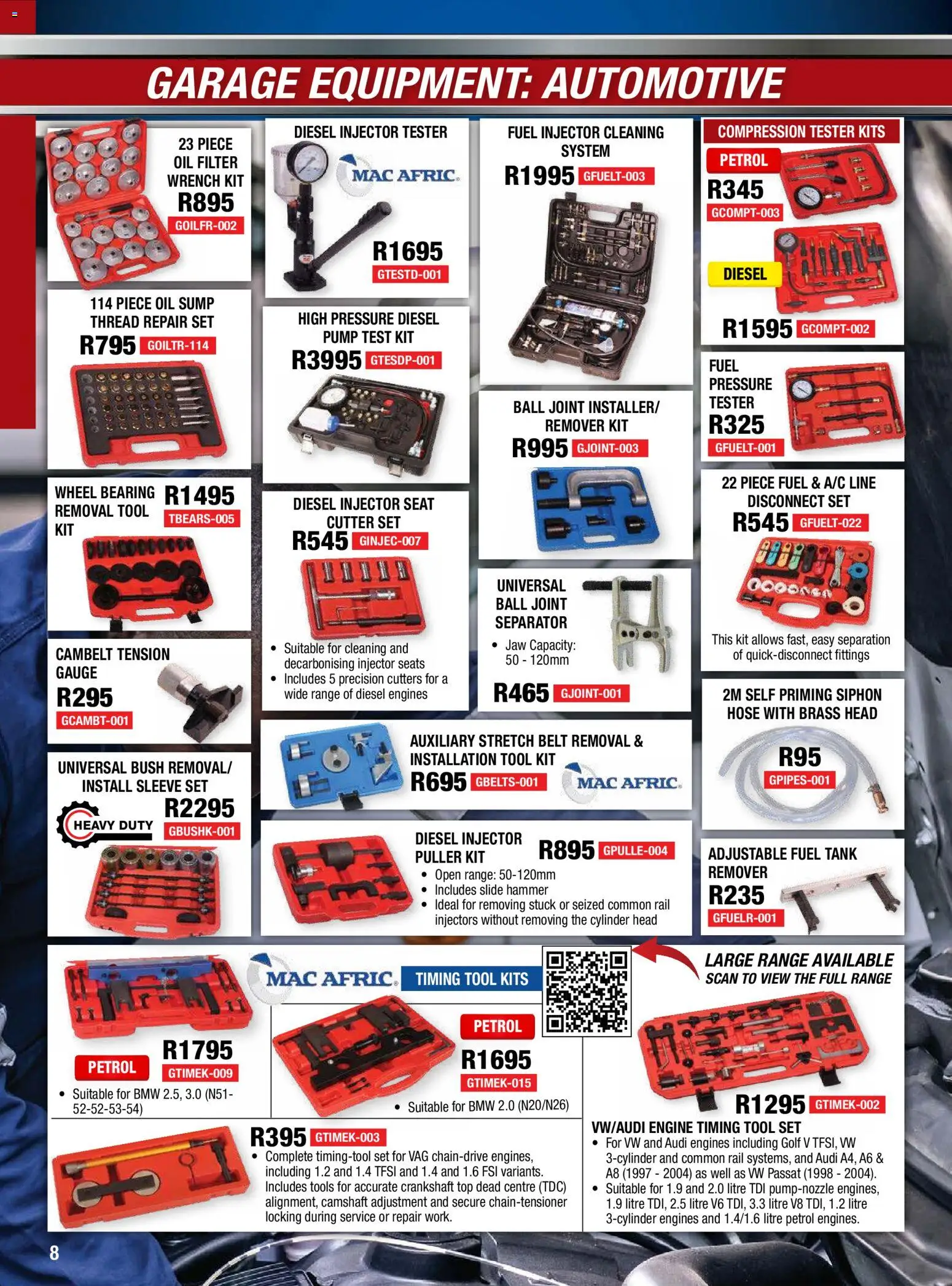 New Adendorff catalogue – valid from 01/07/2026 | Page: 10 | Products: Tank, Cutter, Wrench, Oil