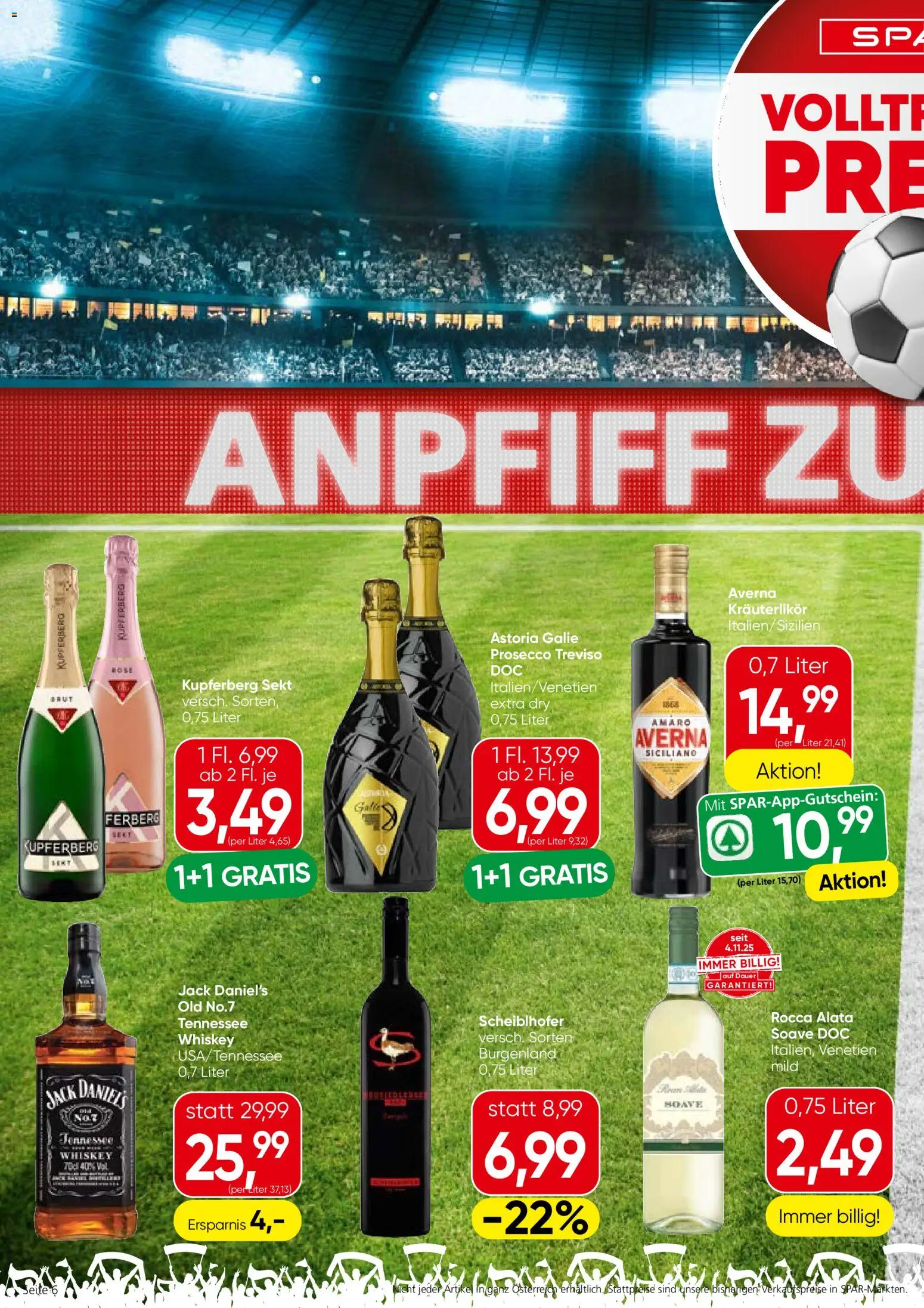 Spar Flugblatt - Vorarlberg gültig ab 18.06.2026 | Seite: 6 | Produkte: Whiskey