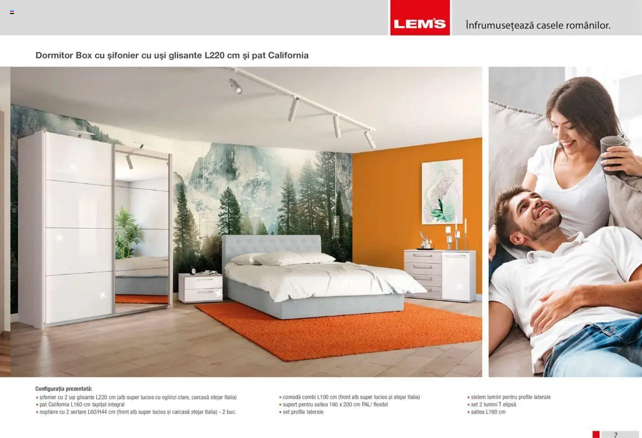 Noul catalog Lem’s – valabil de la 17.11.2023 | Pagină: 7 | Produse: Carcasă, Pat, Saltea, Șifonier