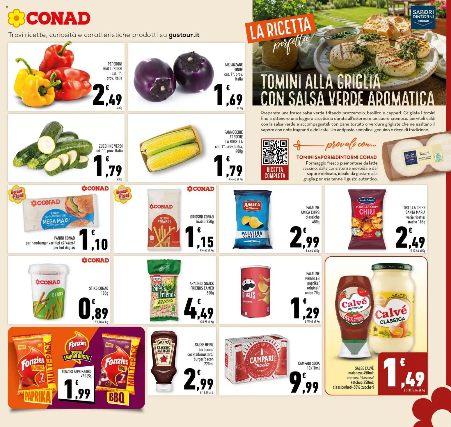 Volantino Conad del 29/07/2026 | Pagina: 7 | Prodotti: Ketchup, Verdure, Barbecue, Formaggio