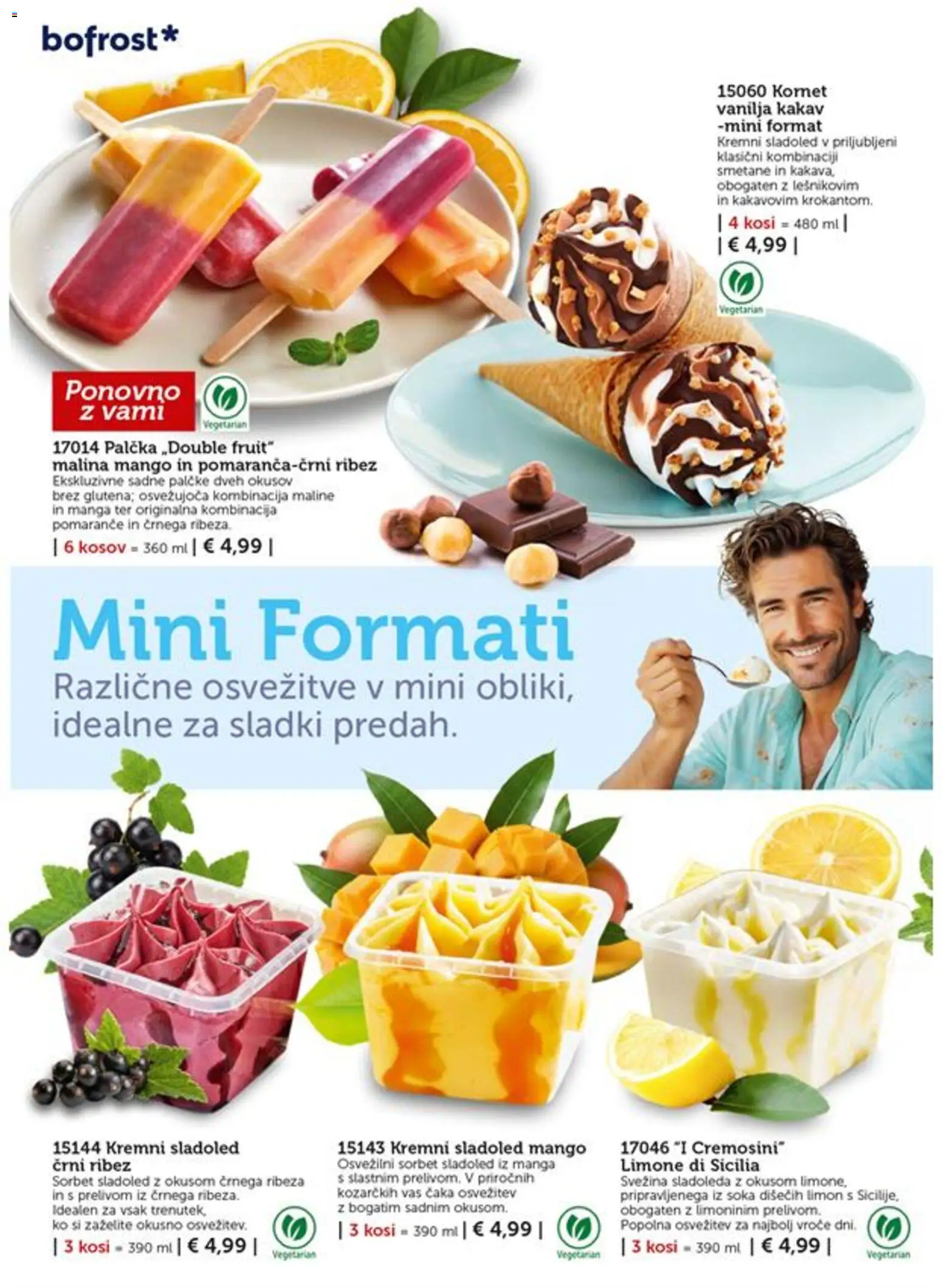 Novi Bofrost katalog ponudbe – veljaven od 01.07.2026 | Stran: 12 | Izdelki: Ribez, Kakav, Maline, Sladoled