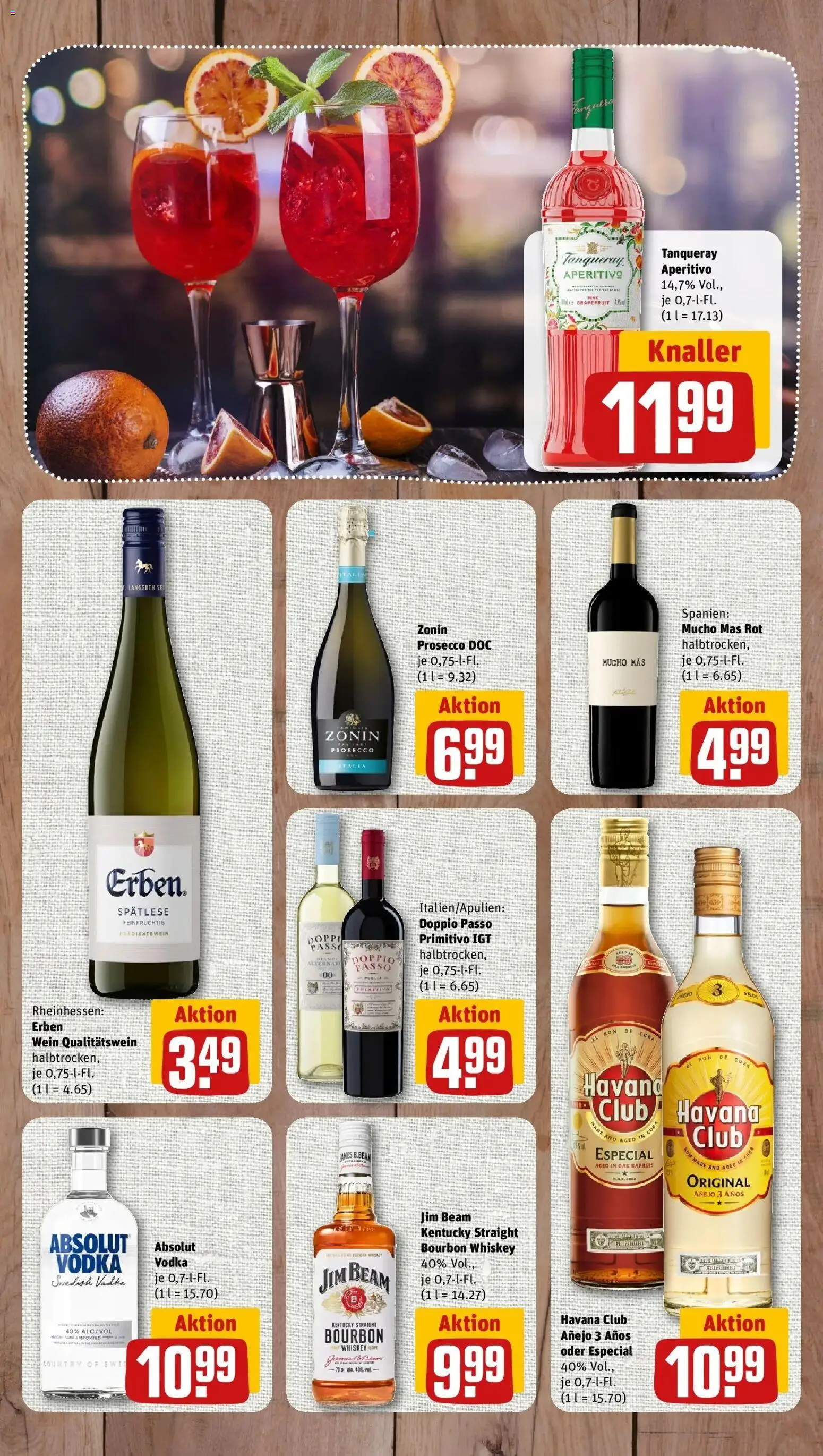 REWE Prospekt ab 24.08.2026 zum Blättern » Angebote | Seite: 8 | Produkte: Havana club, Doppio Passo, Bourbon, Whiskey