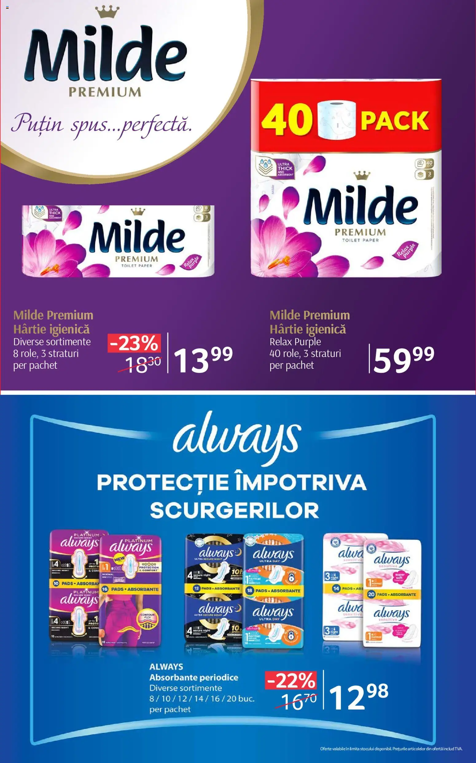 Noul catalog Selgros – valabil de la 21.08.2026 | Pagină: 22 | Produse: Premium, Absorbante