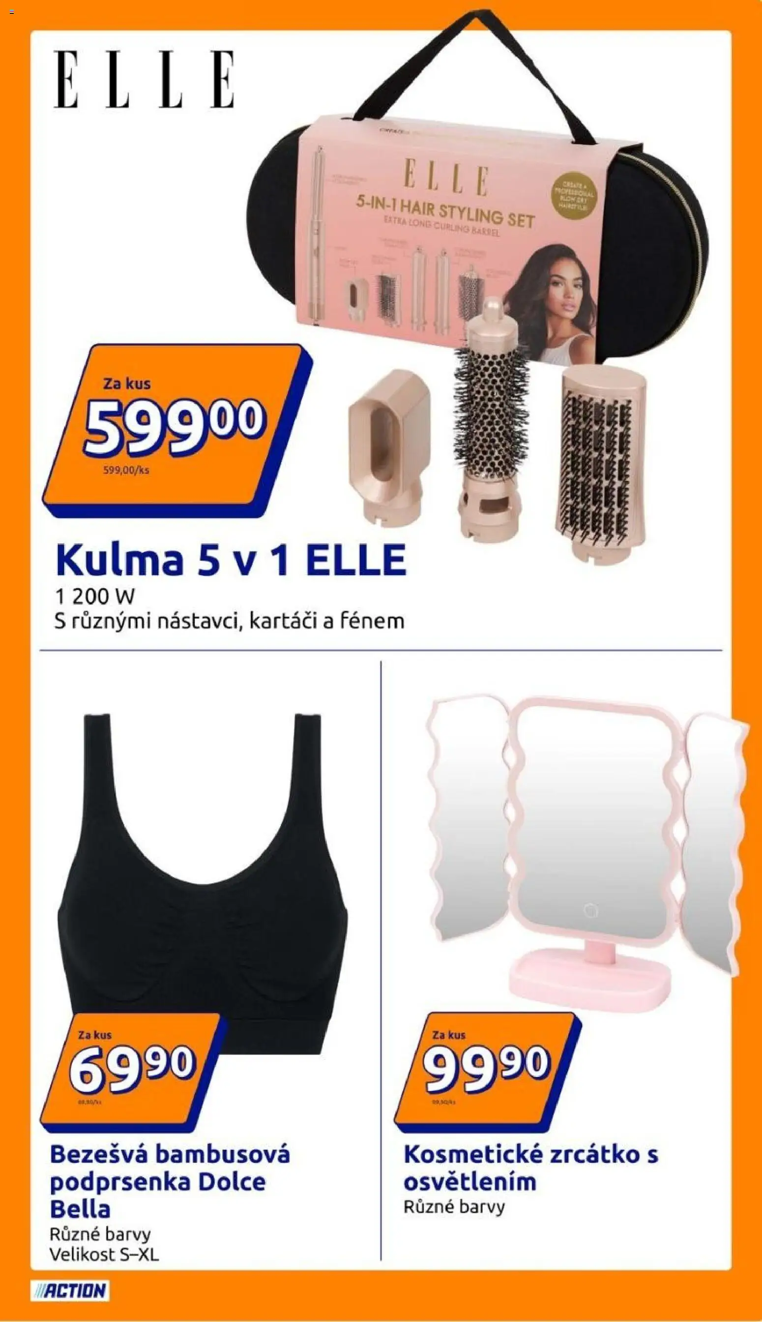 Action leták od 26.08.2026 | Strana: 9 | Produkty: Kosmetické zrcátko, Podprsenka, Kulma, Barvy