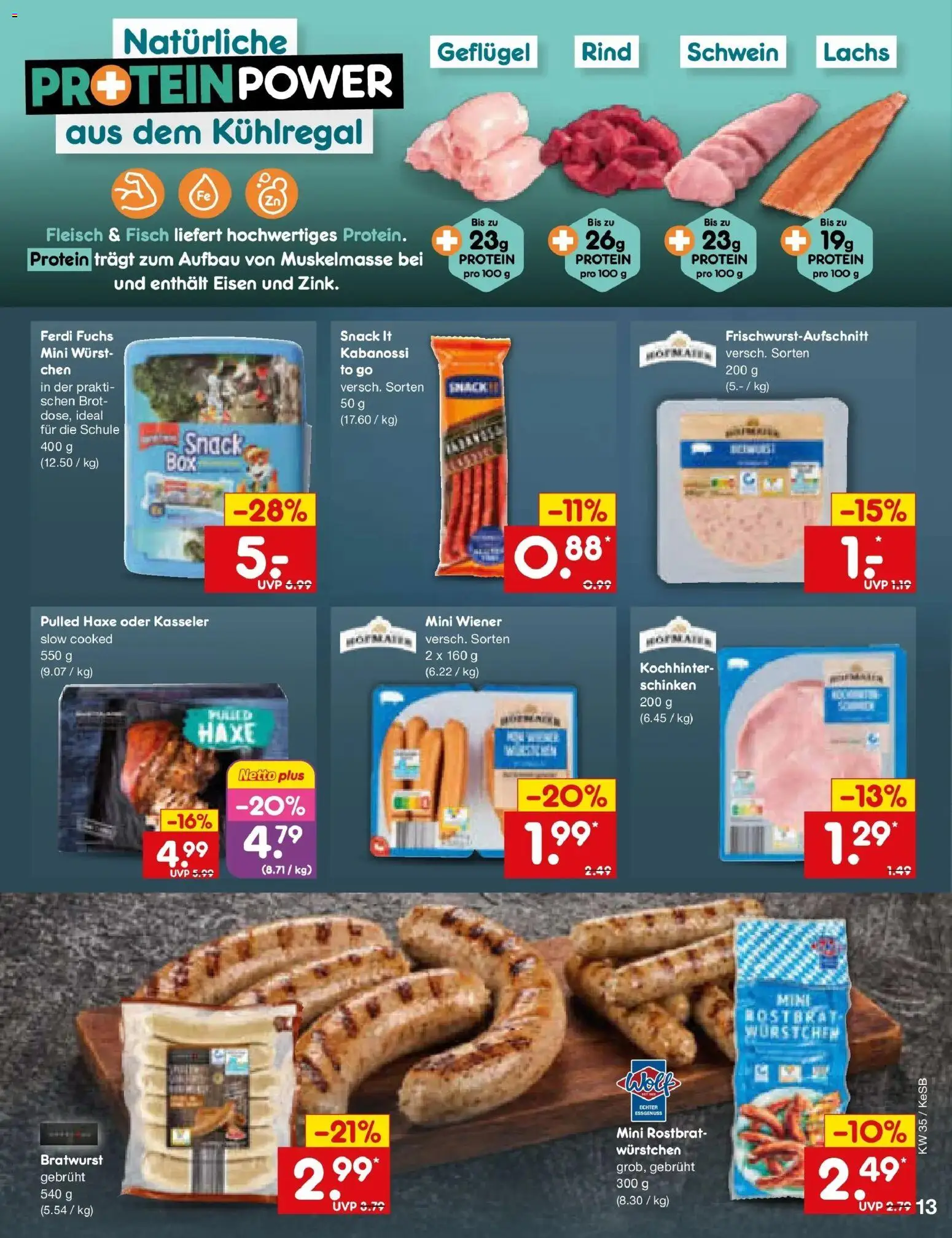 Netto Marken-Discount Prospekt Koblenz (ab 24.08.2026) » Angebote | Seite: 19 | Produkte: Fisch, Lachs, Wurst, Brot