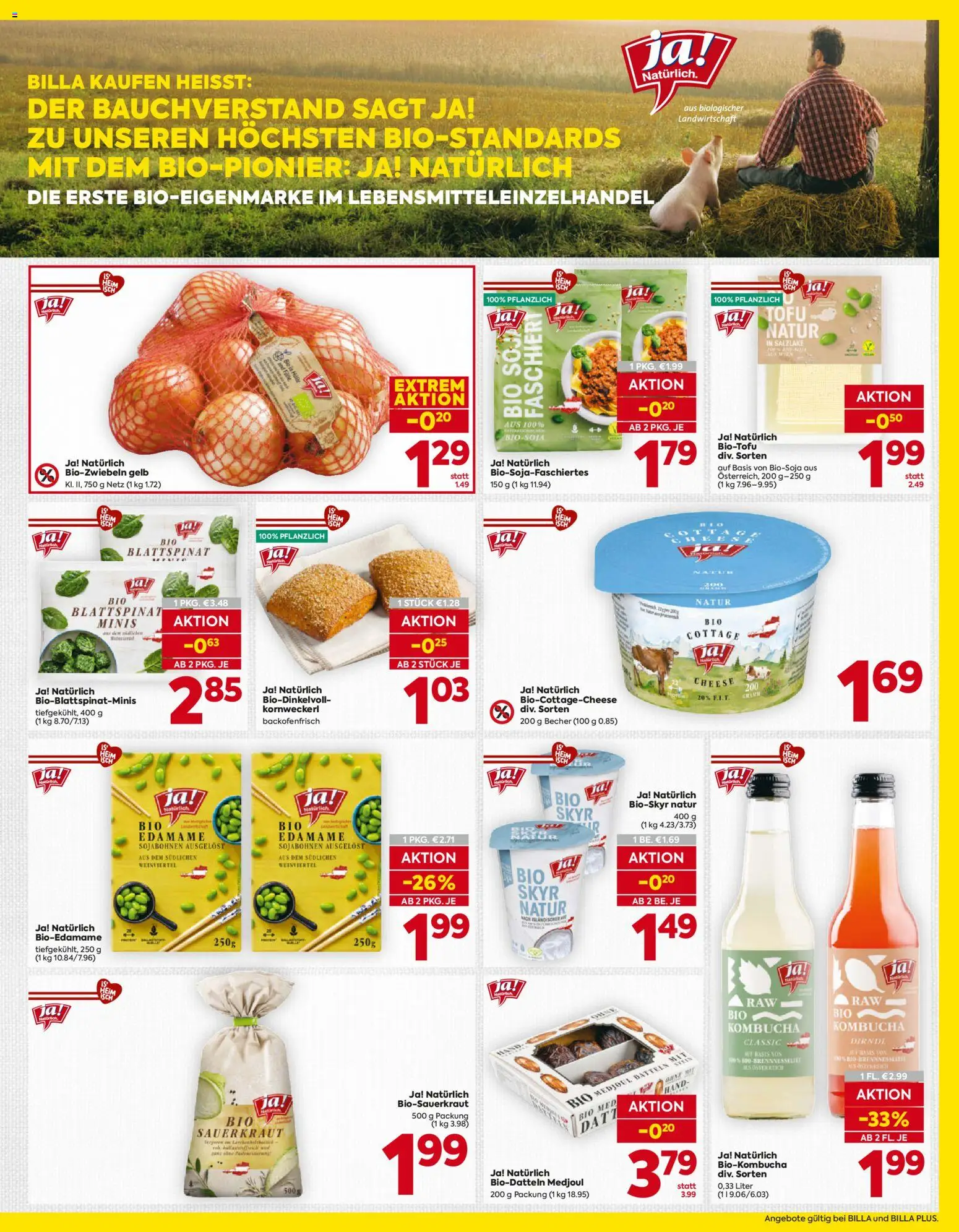 Billa AT akciós ujság - amely érvényes a következő dátumtól: 2026.10.08. | Oldal: 9 | Termékek: Skyr, Tofu