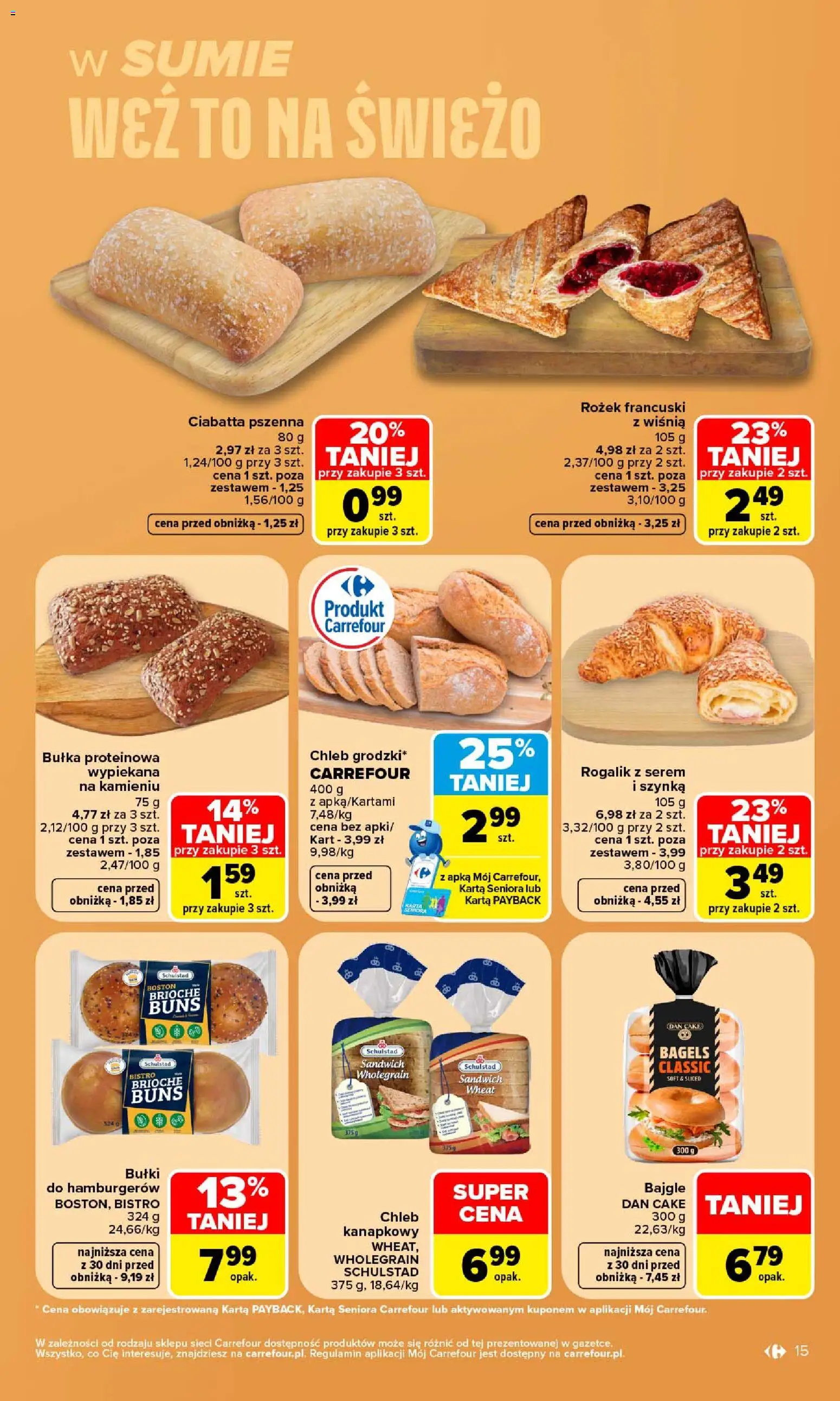 Carrefour gazetka od 24.08.2026 | Strona: 17 | Produkty: Serem, Bułki, Bułka, Chleb