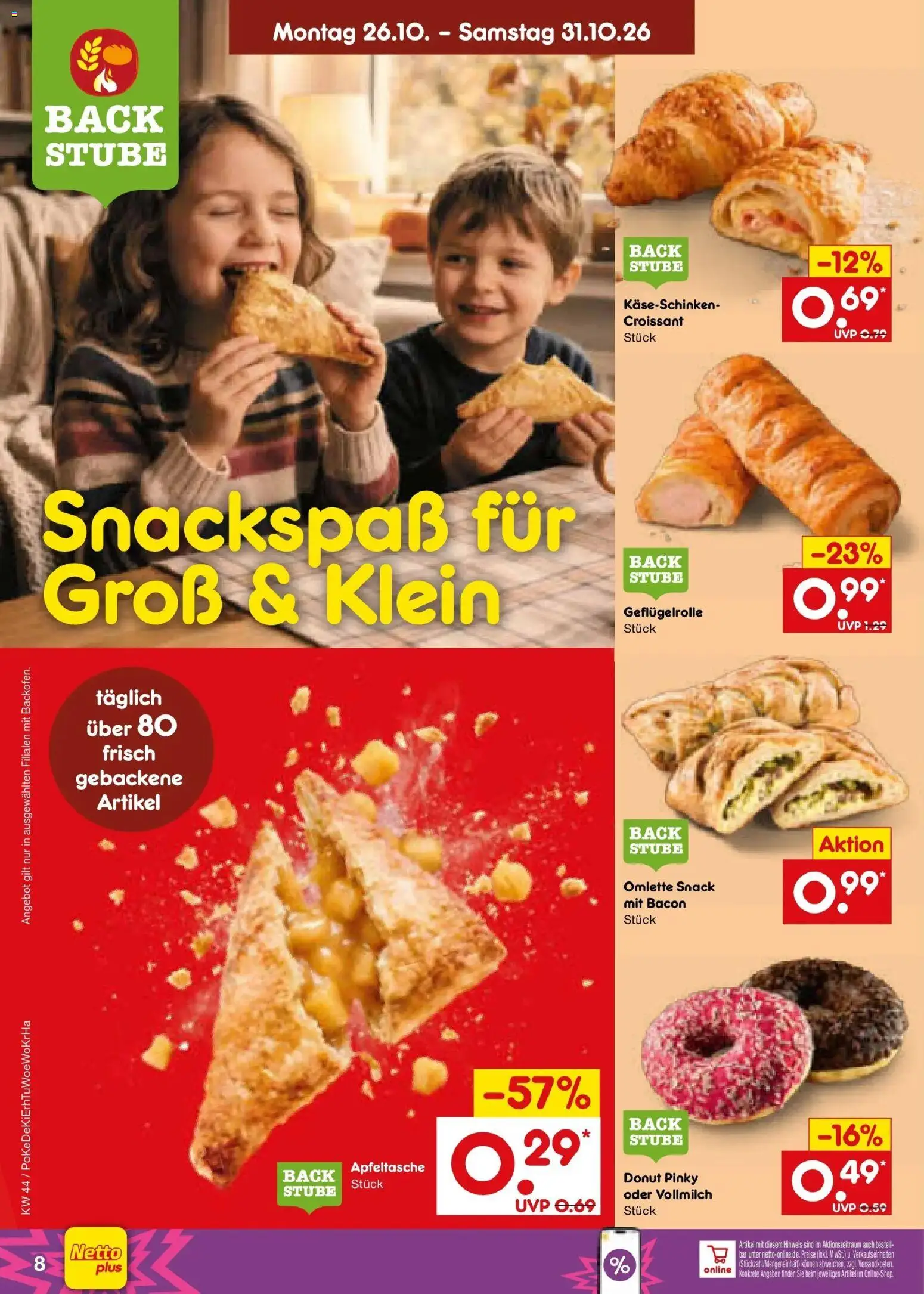 Netto Marken-Discount Prospekt Unna – gültig ab 26.10.2026 | Seite: 10 | Produkte: Croissant