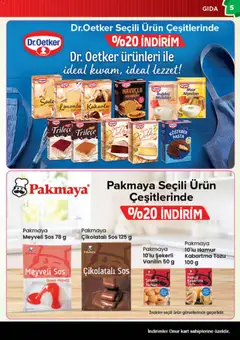 28.04.2026 tarihinden itibaren geçerli olan Onur Market kataloğu önizlemesi | Sayfa: 5 | Ürünler: Sos