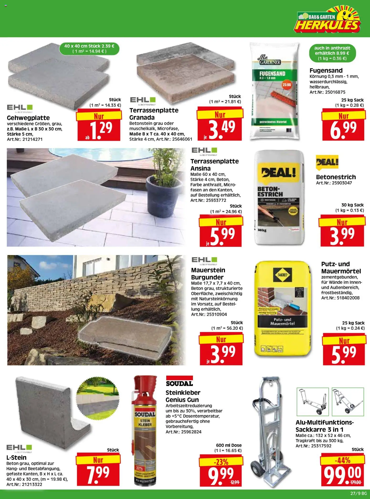 HERKULES Bau & Garten – gültig ab 29.06.2026 | Seite: 9