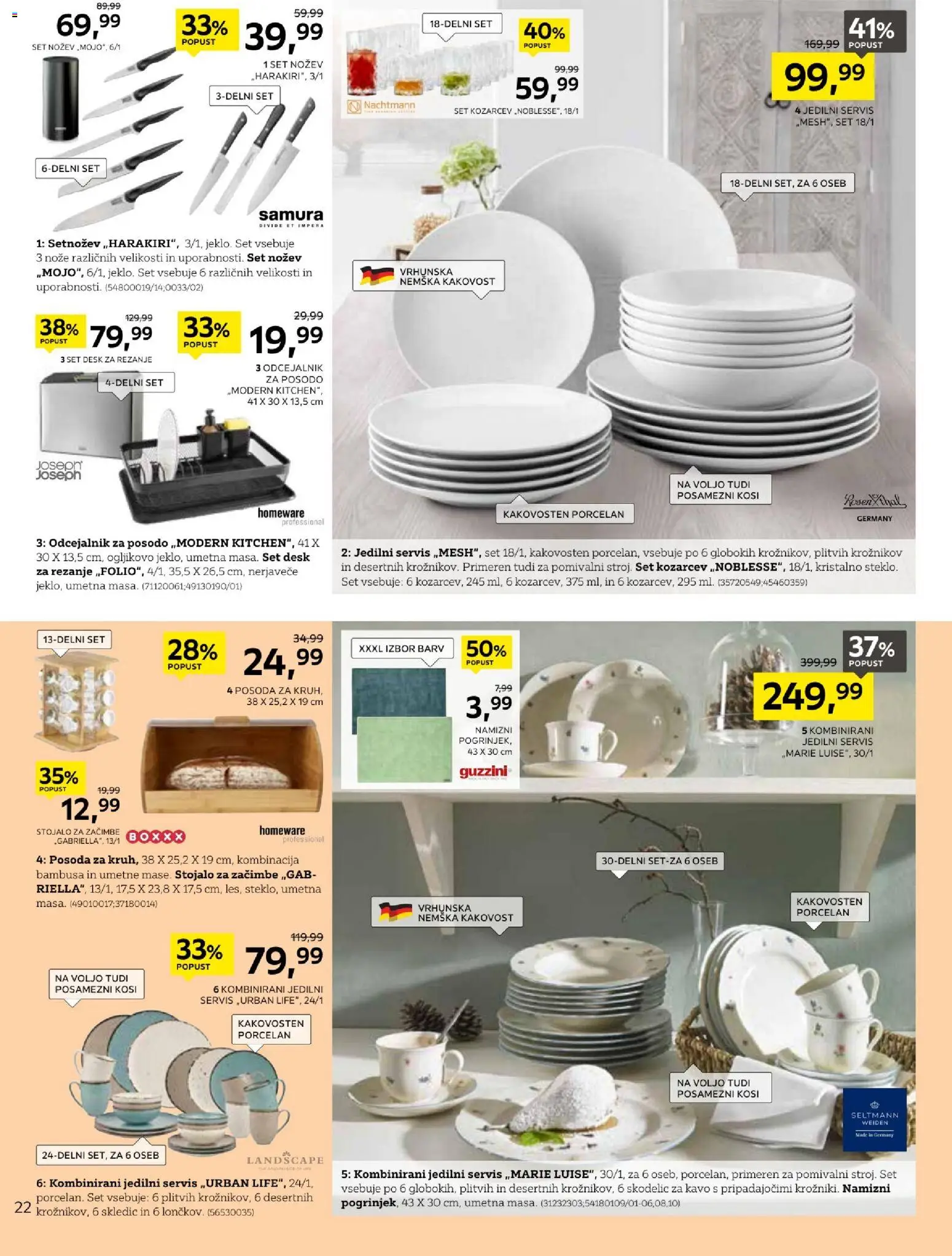 Novi XXXL Lesnina katalog ponudbe – veljaven od 28.09.2026 | Stran: 22 | Izdelki: Zacimbe