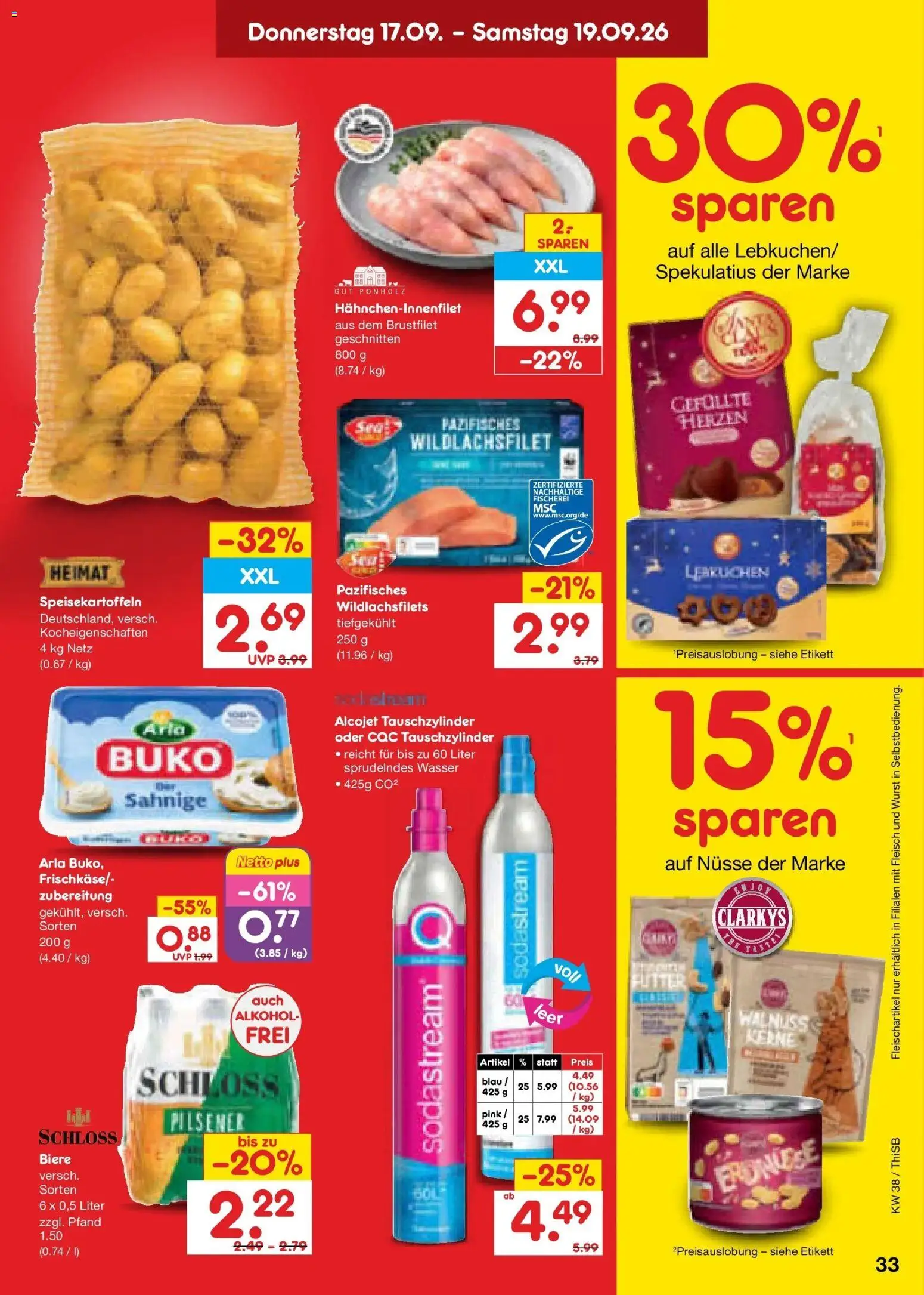 Netto Marken-Discount Prospekt Pirna – gültig ab 14.09.2026 | Seite: 47 | Produkte: Erdnüsse, Wasser, Nüsse, Sodastream
