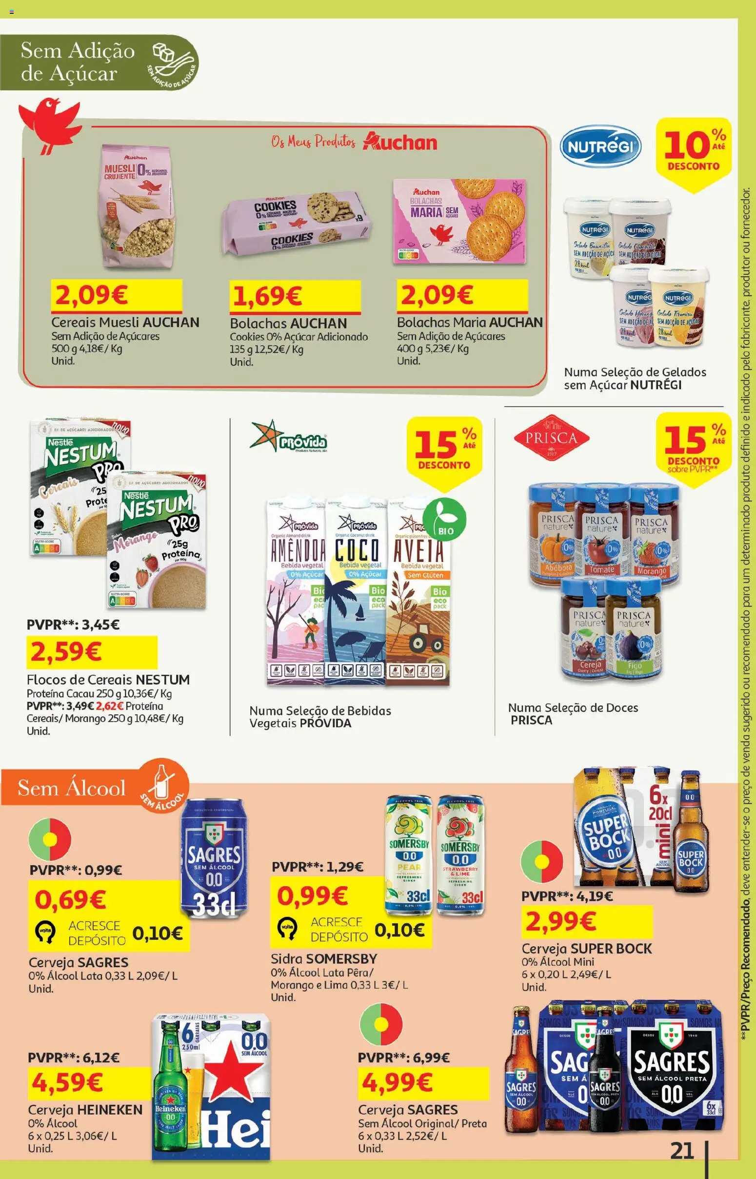 Auchan - Festa de Verão │ válido de 05/08/2026 | Página: 21 | Produtos: Bolachas, Super bock, Abóbora, Doces