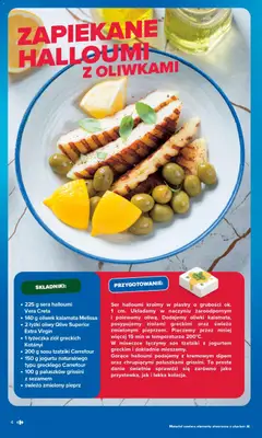 Pogląd oferty "Carrefour gazetka - Kuchnia śródziemnomorska" - ważna od 29.06.2026 | Strona: 4 | Produkty: Halloumi, Tzatziki, Ser, Pieprz