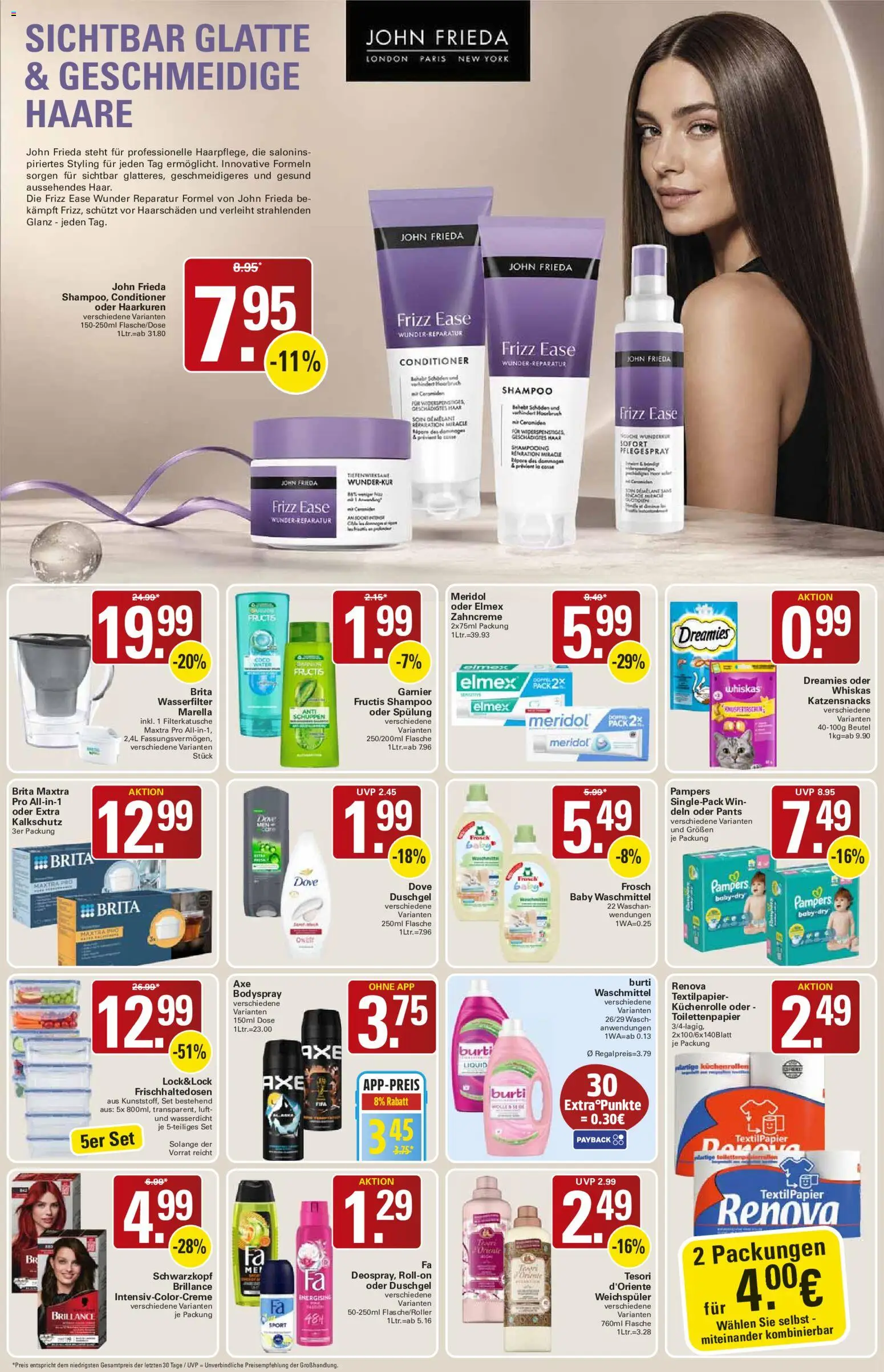 WEZ Prospekt – gültig ab 03.08.2026 | Seite: 14 | Produkte: Pampers, Spülung, Duschgel, Weichspüler