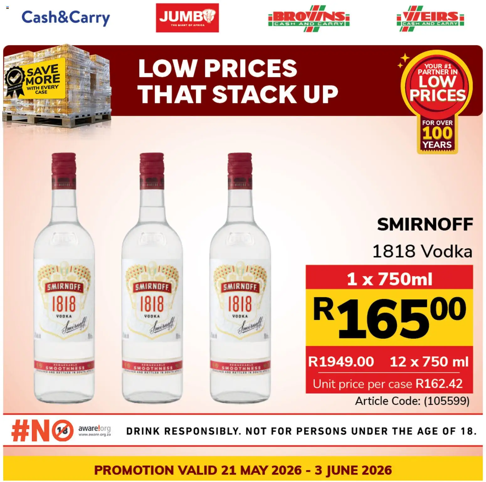 New Jumbo catalogue – valid from 21.05.2026 | Page: 2 | Products: Case, Vodka