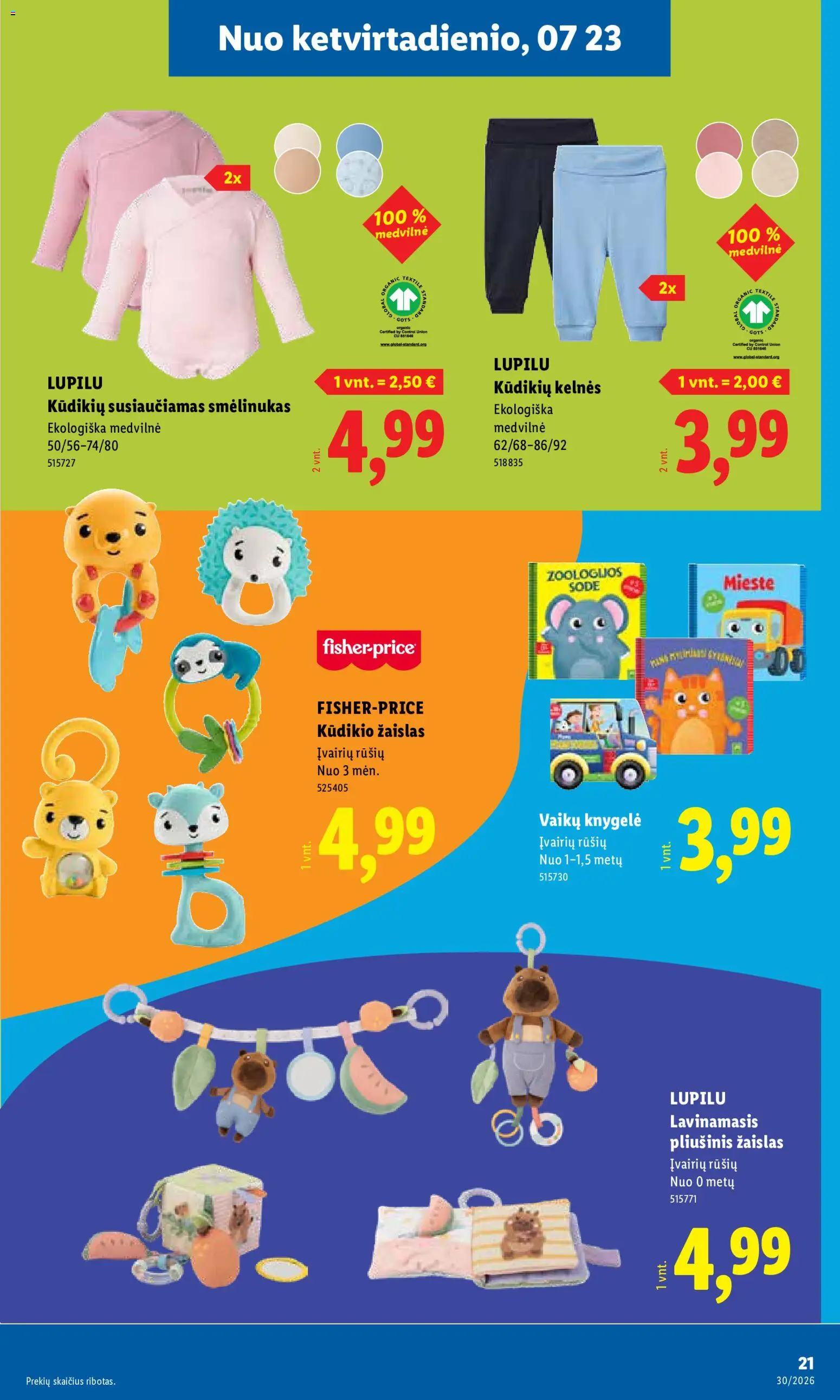LIDL akcijos nuo 2026.07.20 | Puslapis: 21 | Prekių: Kelnes