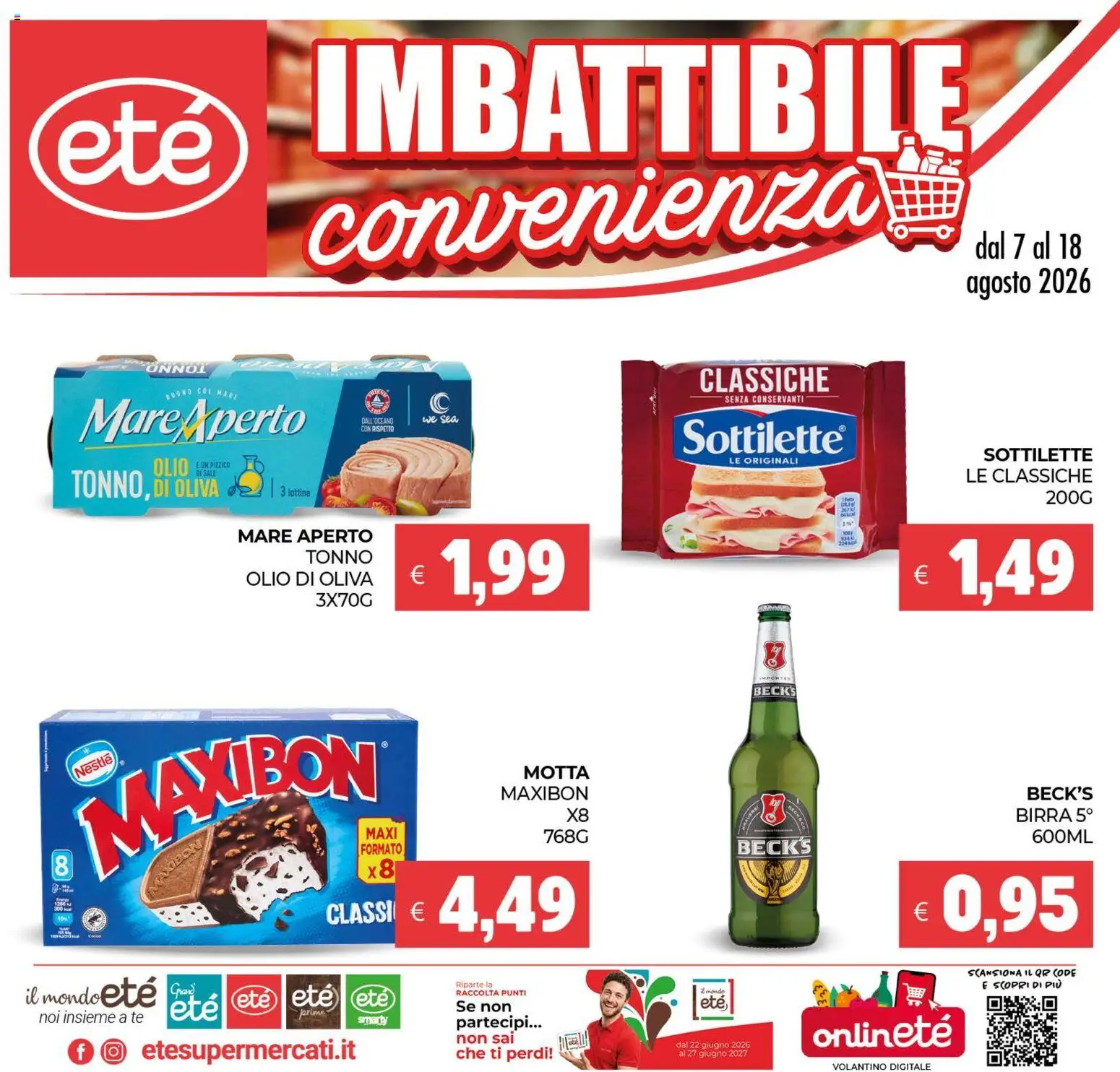 Volantino Eté del 07/08/2026 | Pagina: 1 | Prodotti: Birra, Tè, Olio, Olio di Oliva