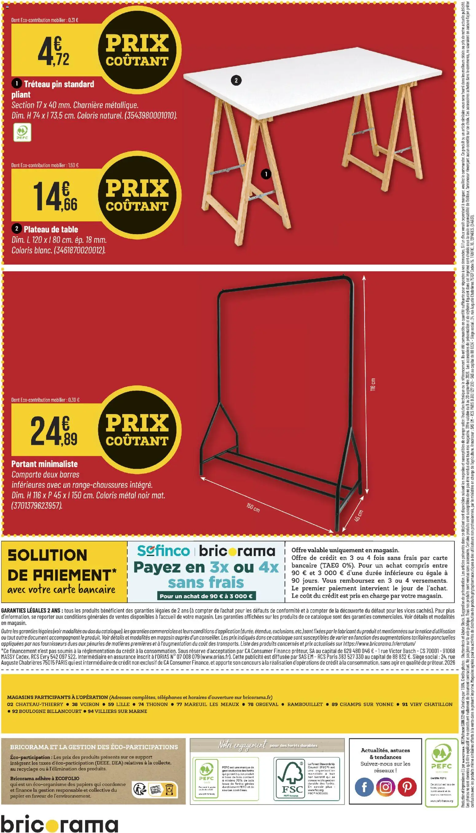 {H1} | Page: 12 | Produits: Tréteau, Charnière, Table, Impression