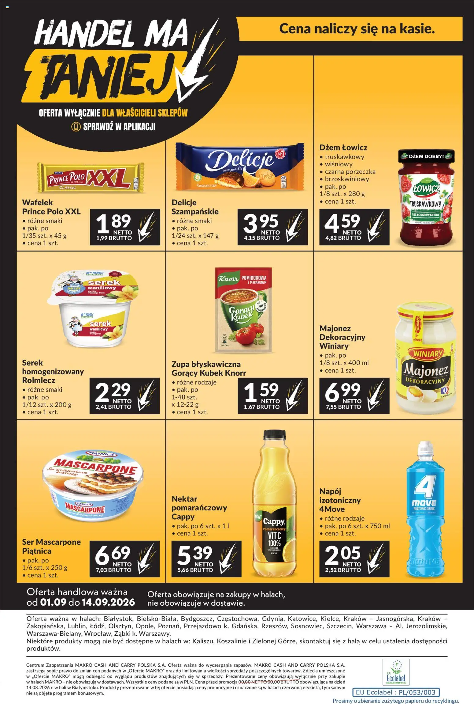 Makro gazetka od 01.09.2026 | Strona: 24 | Produkty: Porzeczka, Dżem, Ser, Ser mascarpone