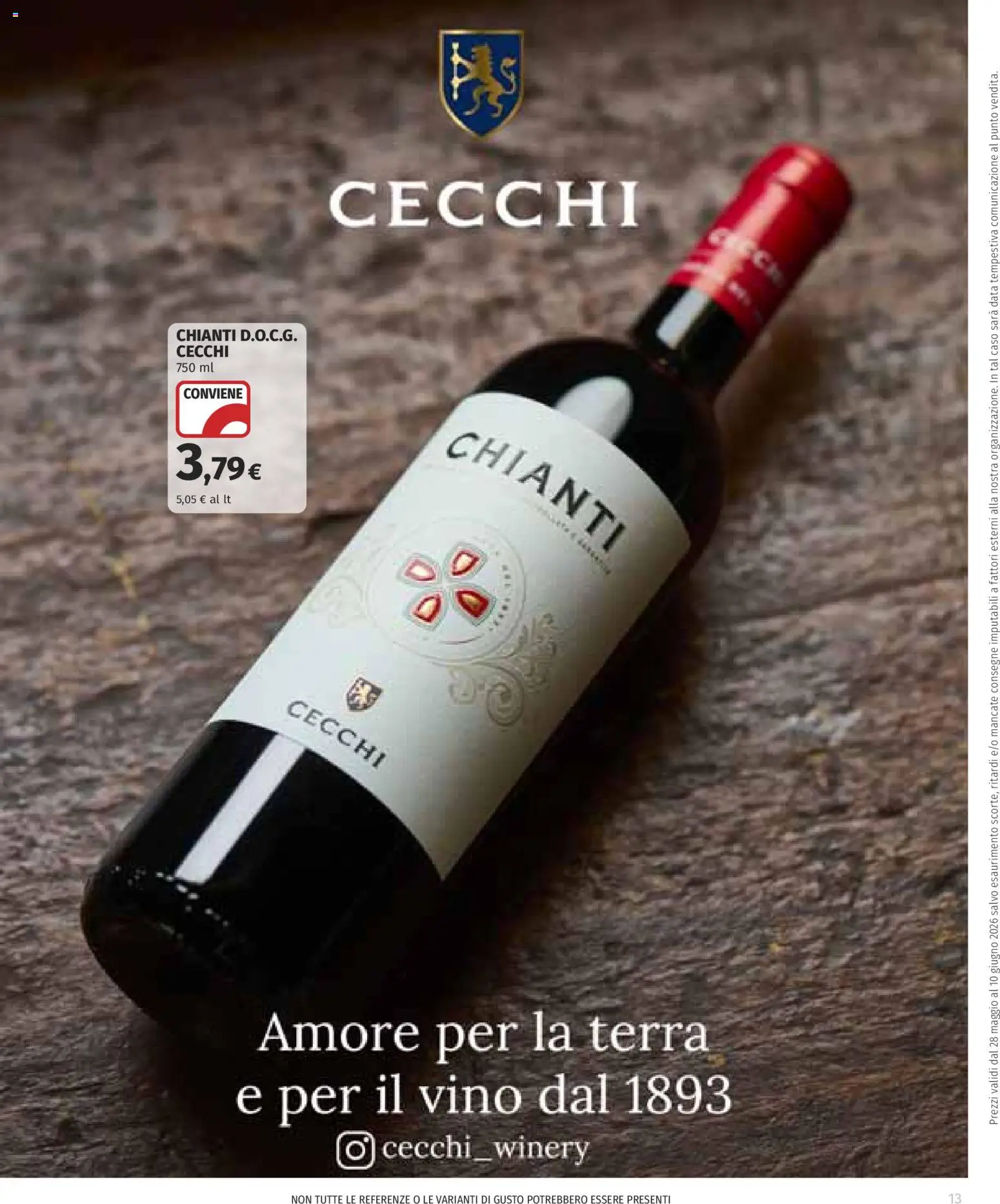 Volantino COOP del 28.05.2026 | Pagina: 13 | Prodotti: Vino, Data, Terra