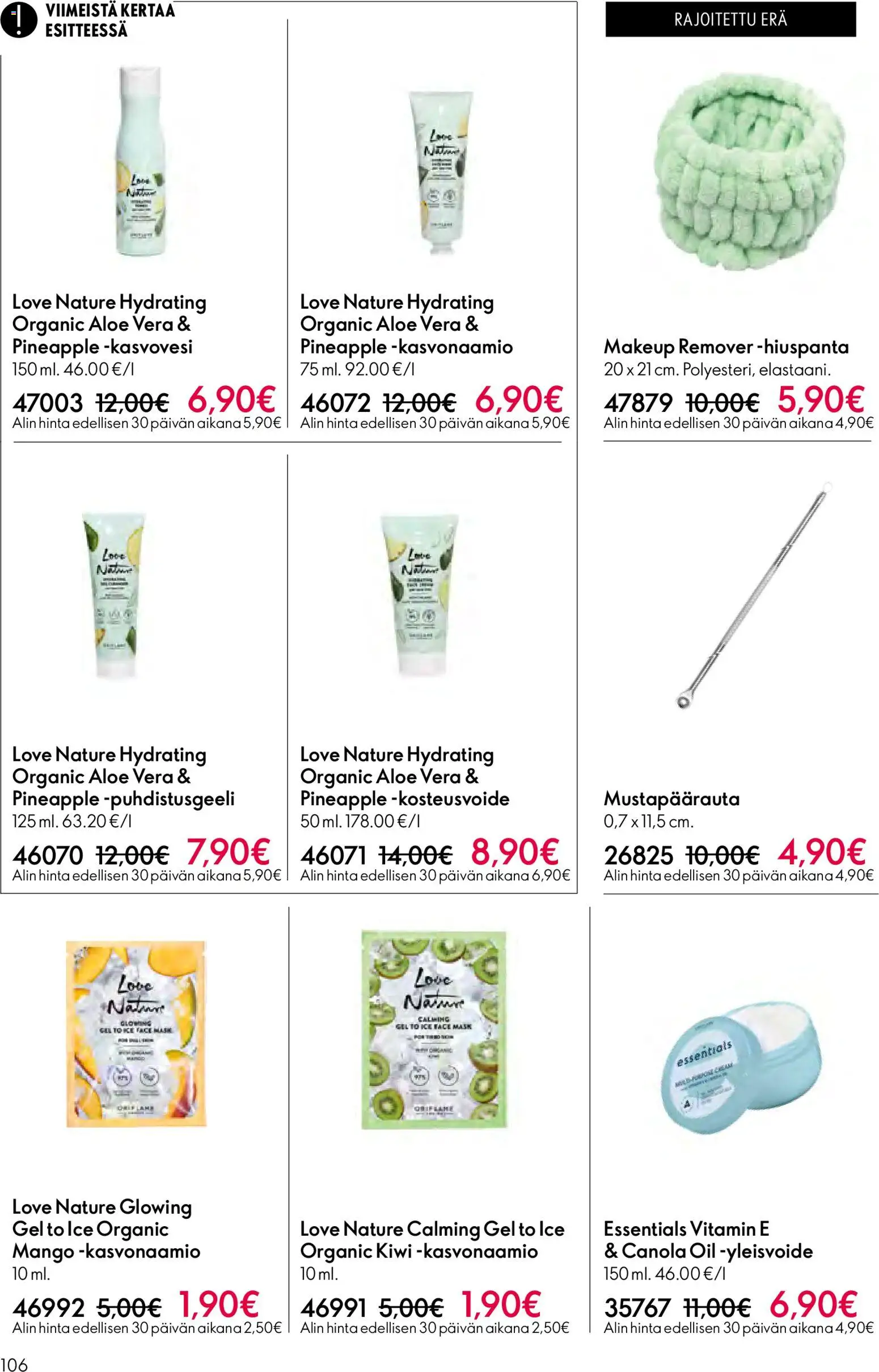 Oriflame - Esite 08 – voimassa 03.06.2026 alkaen | Sivu: 106 | Tuotteet: Mango, Kasvonaamio