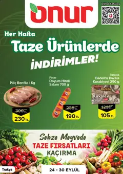 24 Eylül 2026 tarihinden itibaren geçerli olan Onur Market kataloğu önizlemesi