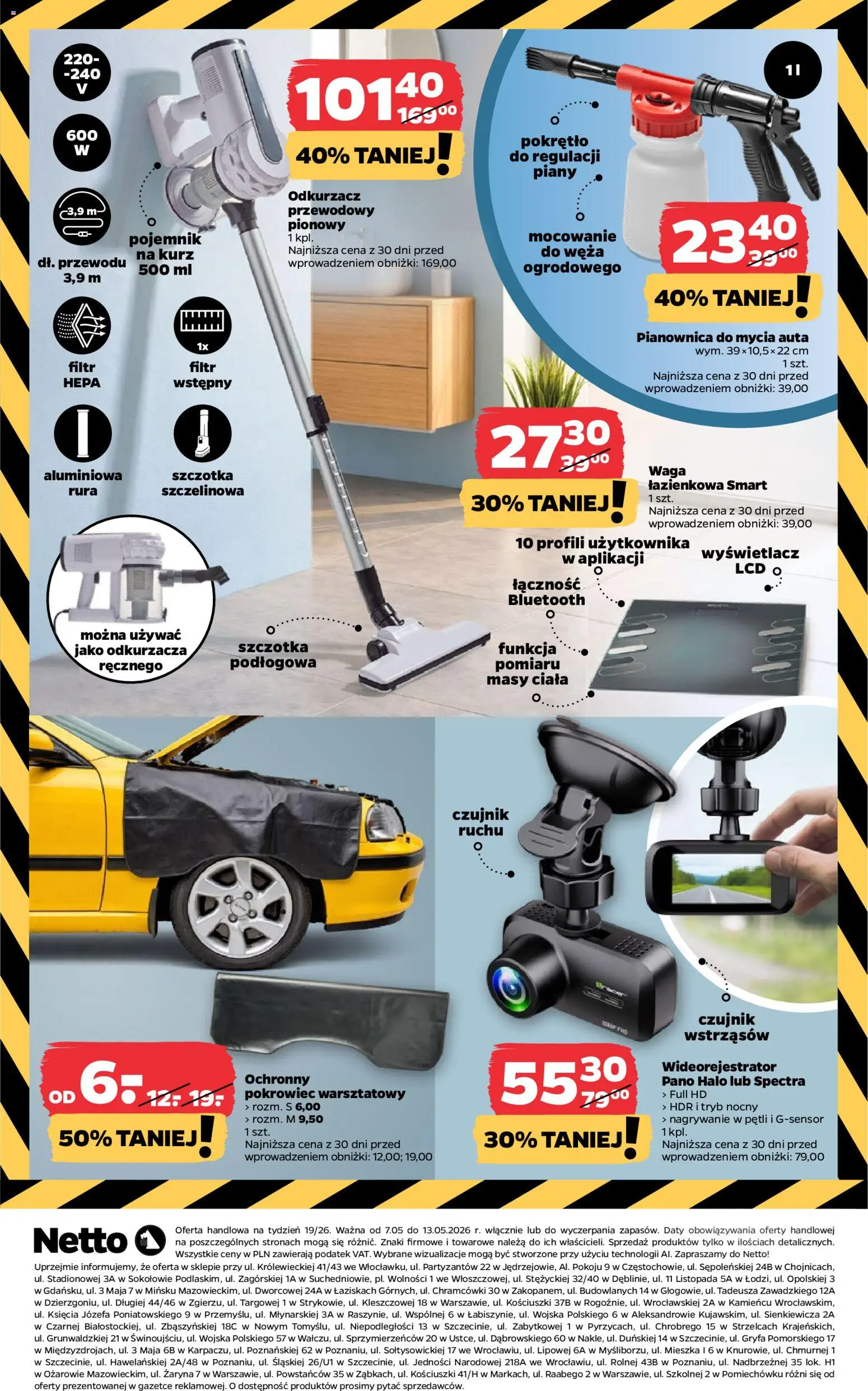 Netto gazetka od czwartku NonFood od 07.05.2026 | Strona: 8 | Produkty: Waga, Odkurzacz, Szczotka