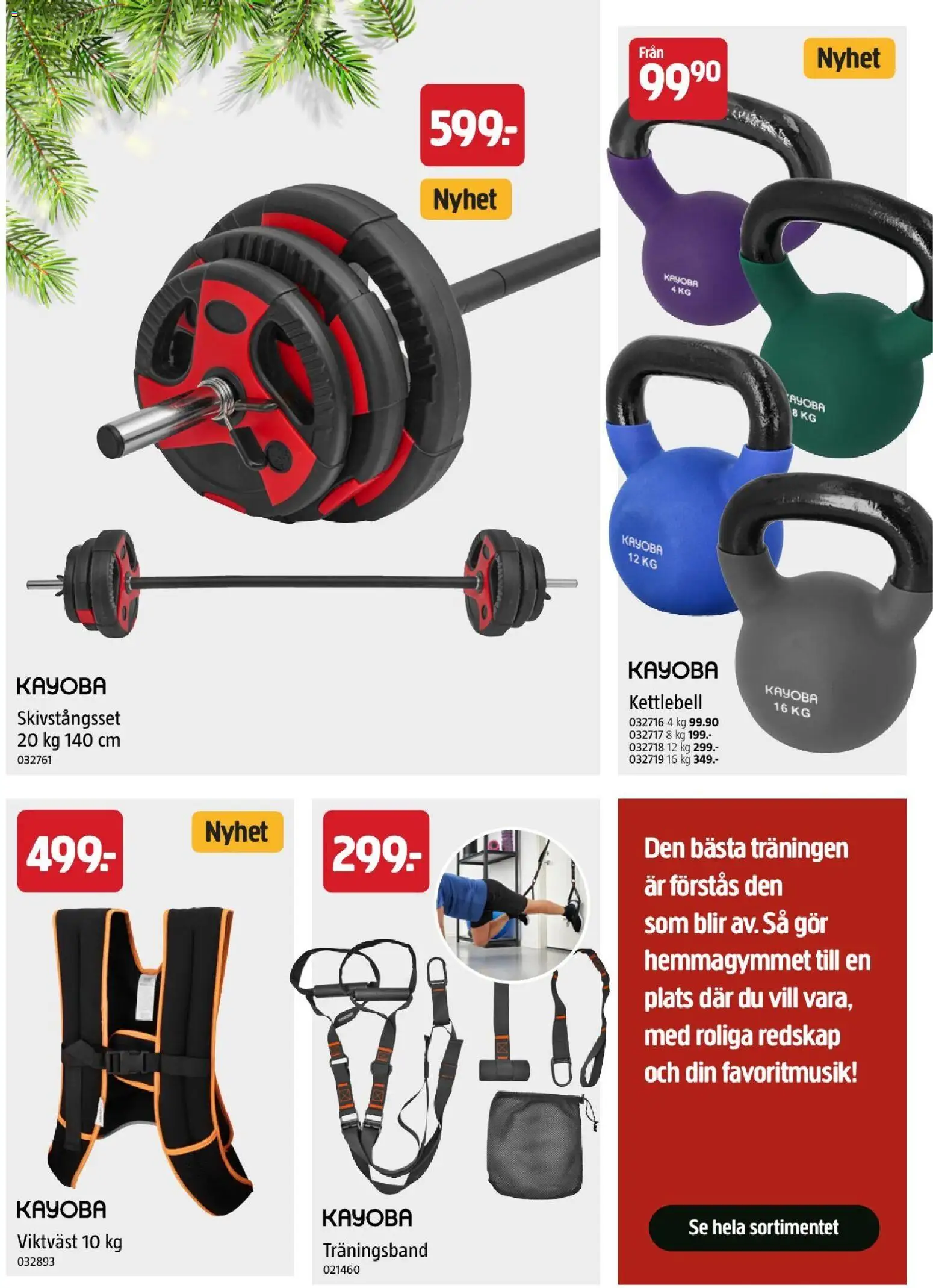 Jula reklamblad aktuell från 22/10/2026 | Sida: 57 | Produkter: Träningsband, Kettlebell