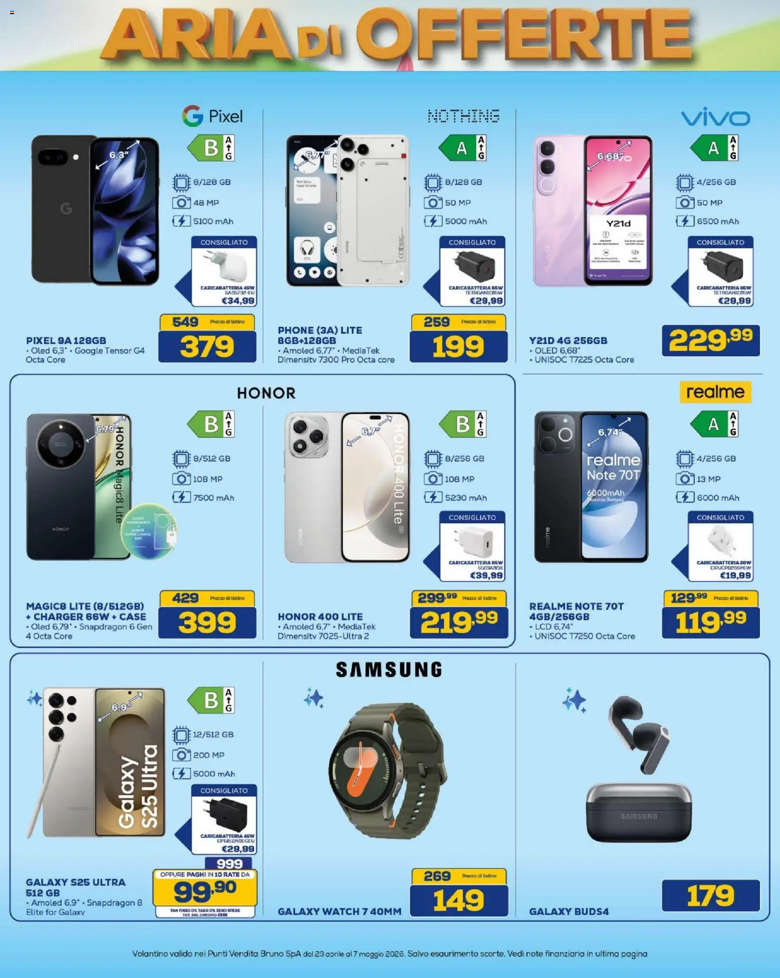 Volantino BRUNO del 23.04.2026 | Pagina: 11 | Prodotti: Batteria, Samsung