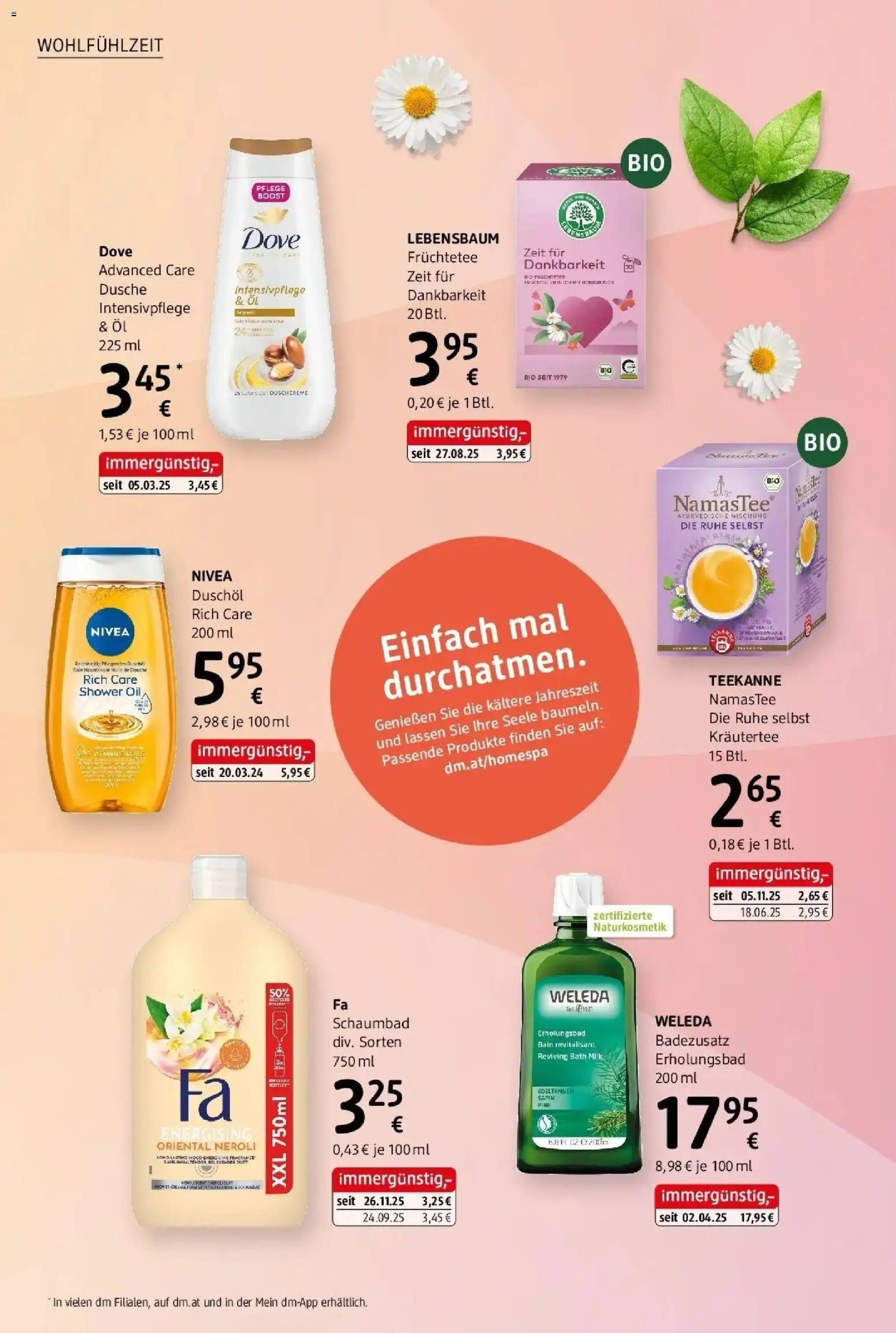 dm drogerie markt Journal Februar 2026 gültig ab 05.02.2026 | Seite: 14 | Produkte: Hülle, Früchtetee, Dusche, Öl