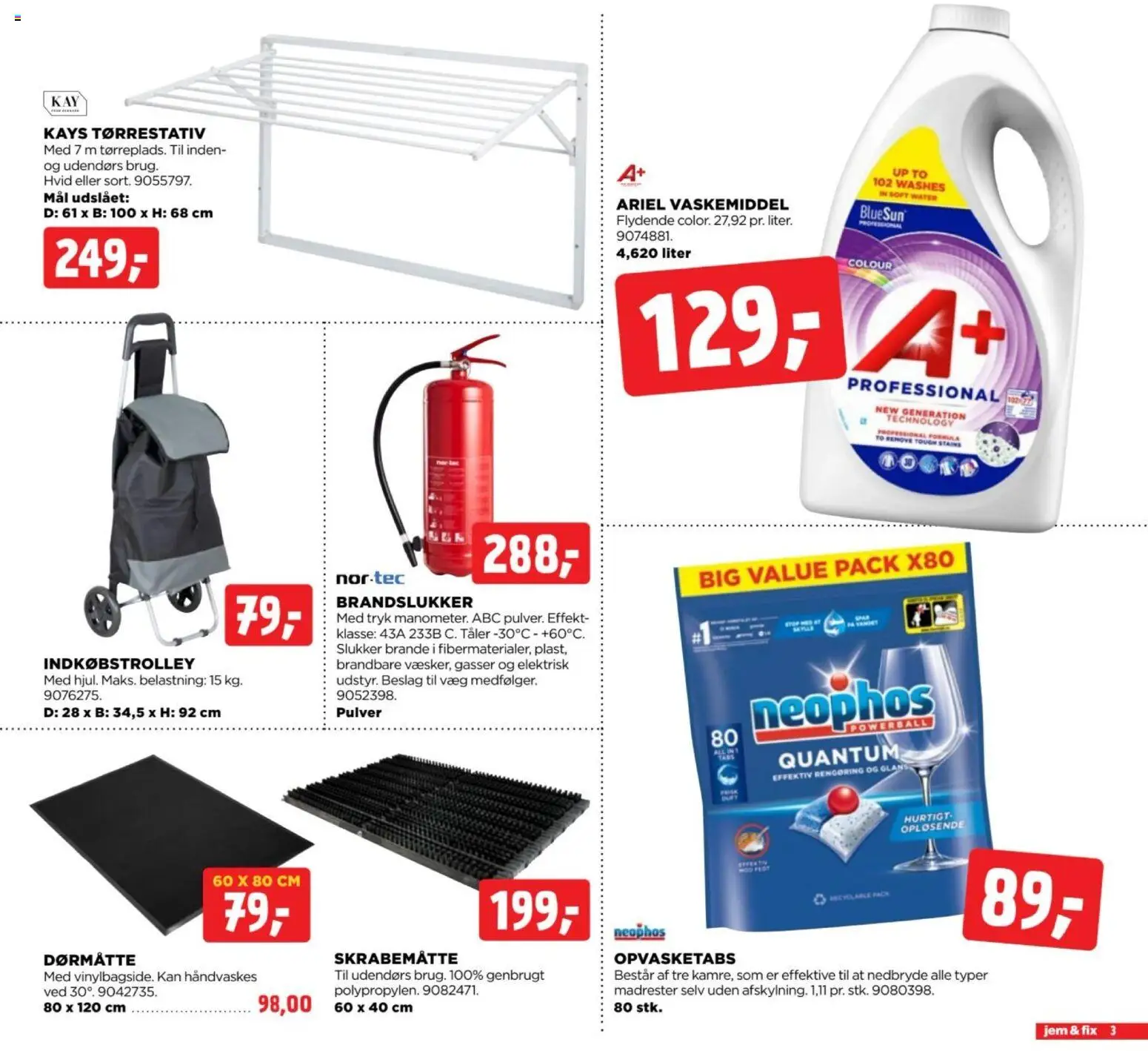 Jem & fix tilbudsavis – gyldig fra 30/08/2026 | Side: 3 | Produkter: Dørmåtte, Søm