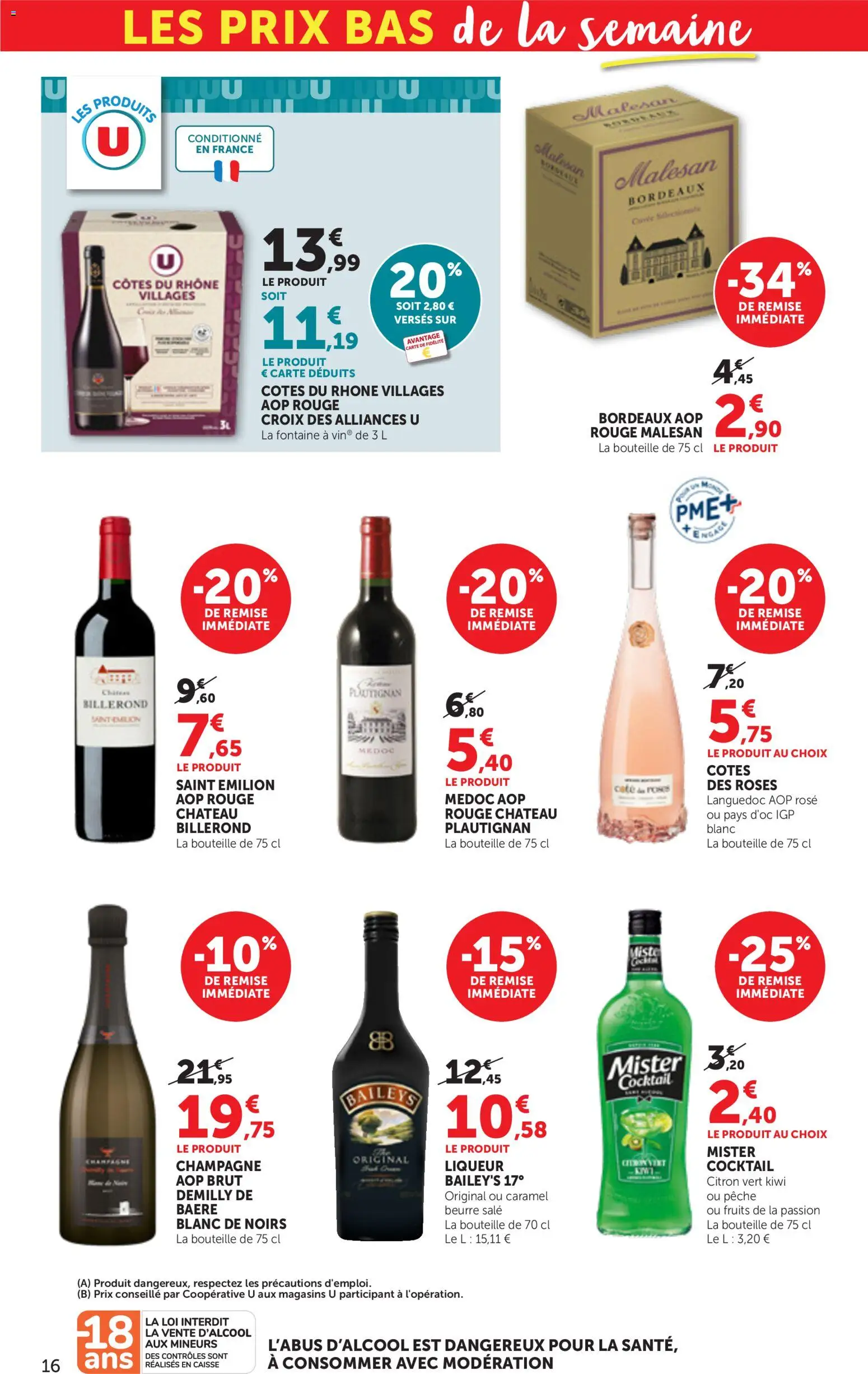 {H1} | Page: 16 | Produits: Citron, Pêche, Champagne, Kiwi