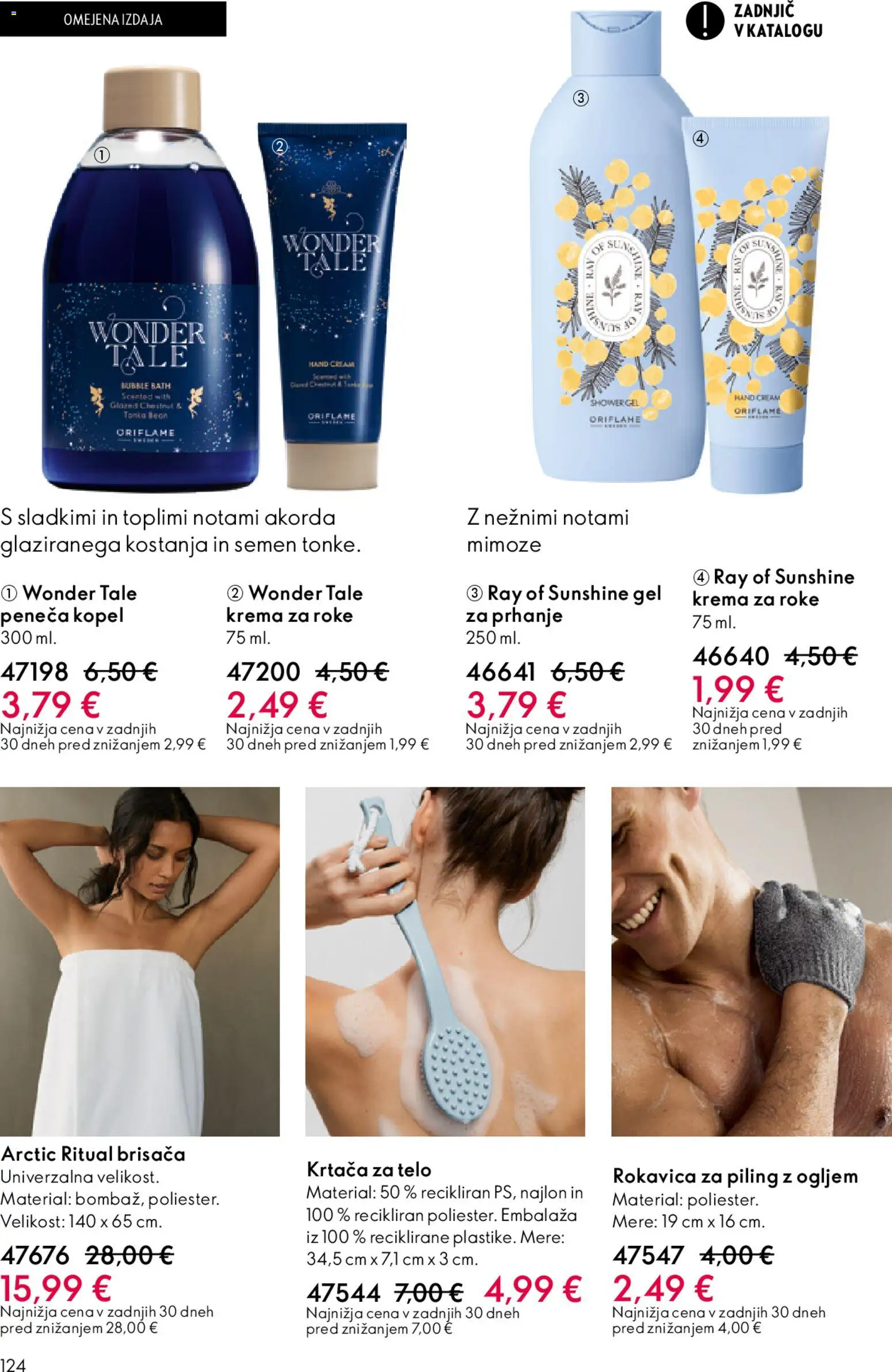 Novi Oriflame katalog ponudbe – veljaven od 22.04.2026 | Stran: 124 | Izdelki: Kopel, Krtaca, Krema, Piling