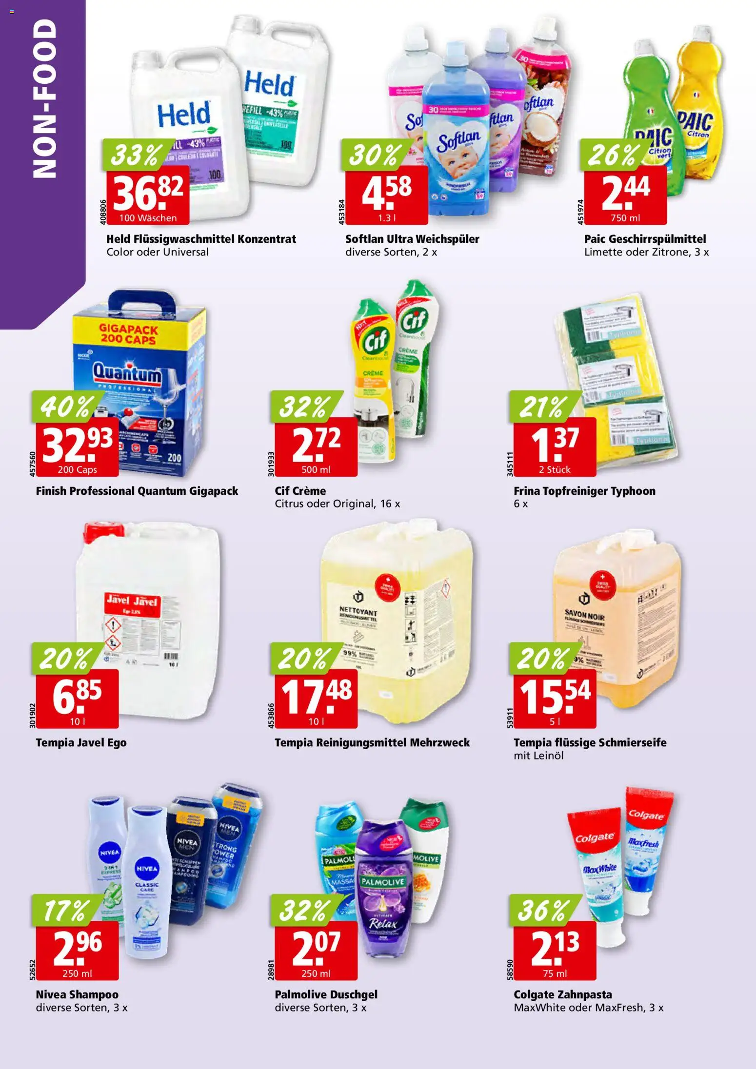 Aligro aktionen – gültig ab 15.06.2026 | Seite: 30 | Produkte: Leinöl, Zahnpasta, Geschirrspülmittel, Creme