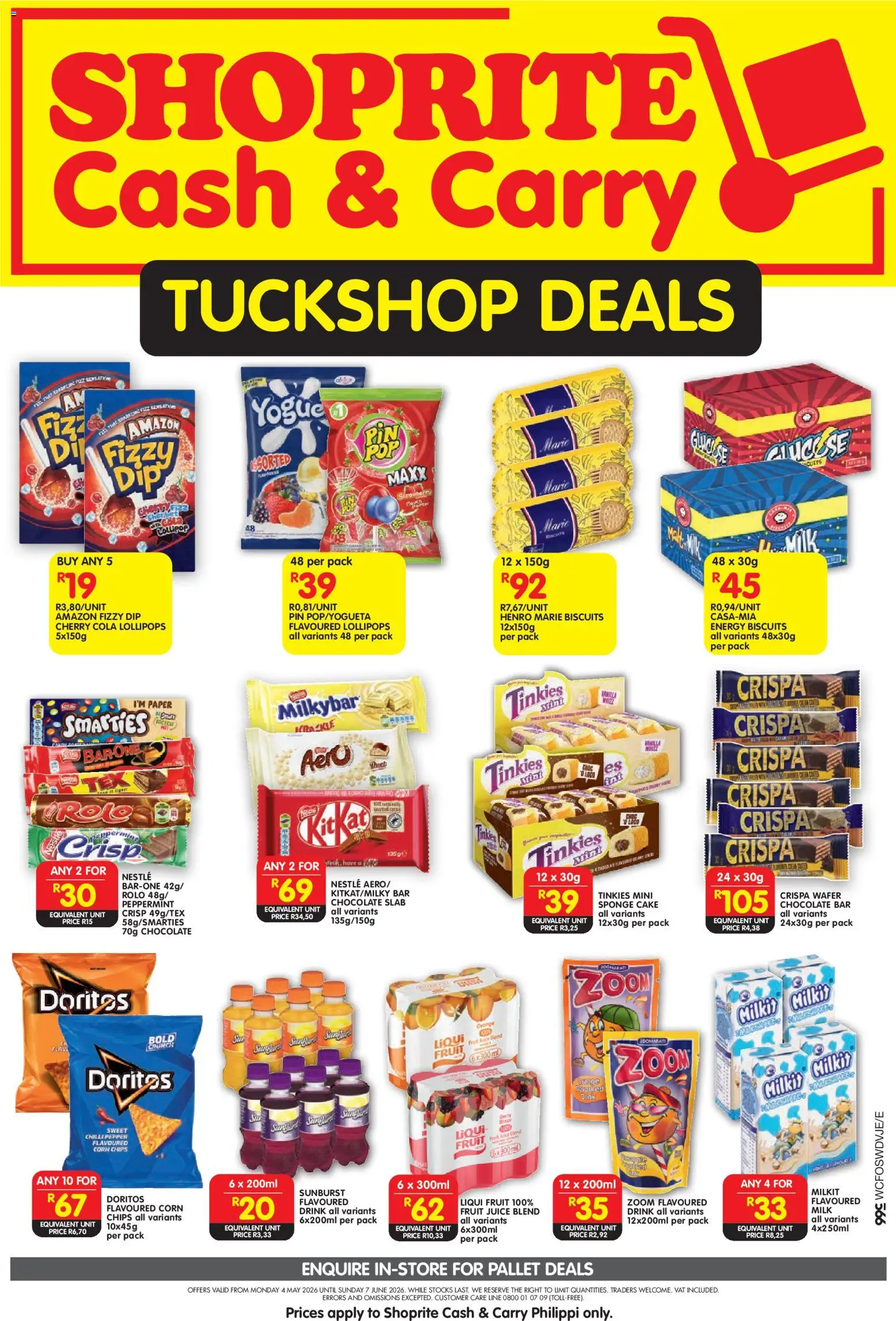 New Shoprite catalogue – valid from 04.05.2026 | Page: 1 | Products: Corn, Milk, Juice, Pepper