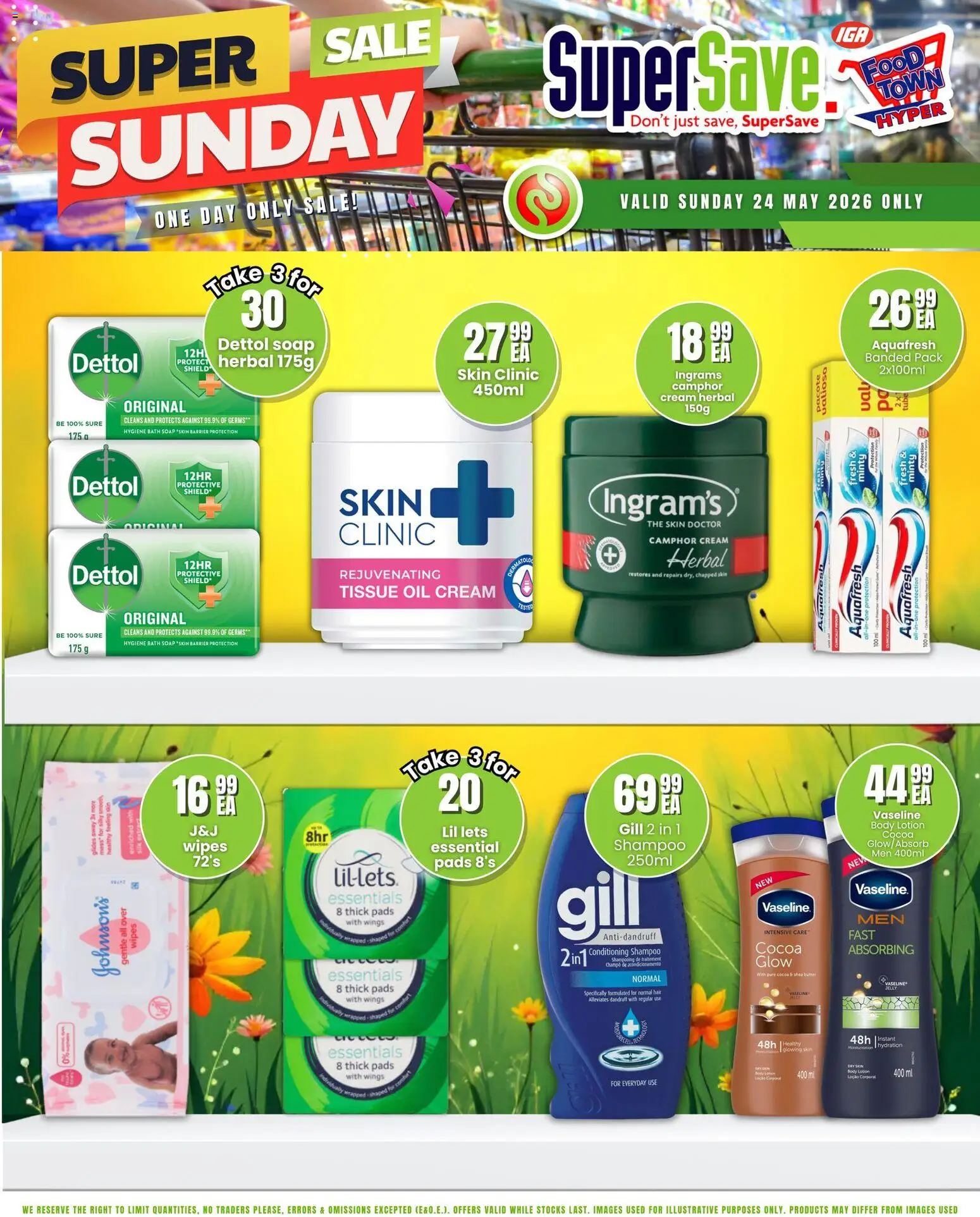 New Super Save catalogue – valid from 24.05.2026 | Page: 8 | Products: Butter, Oil, Cream, Soap