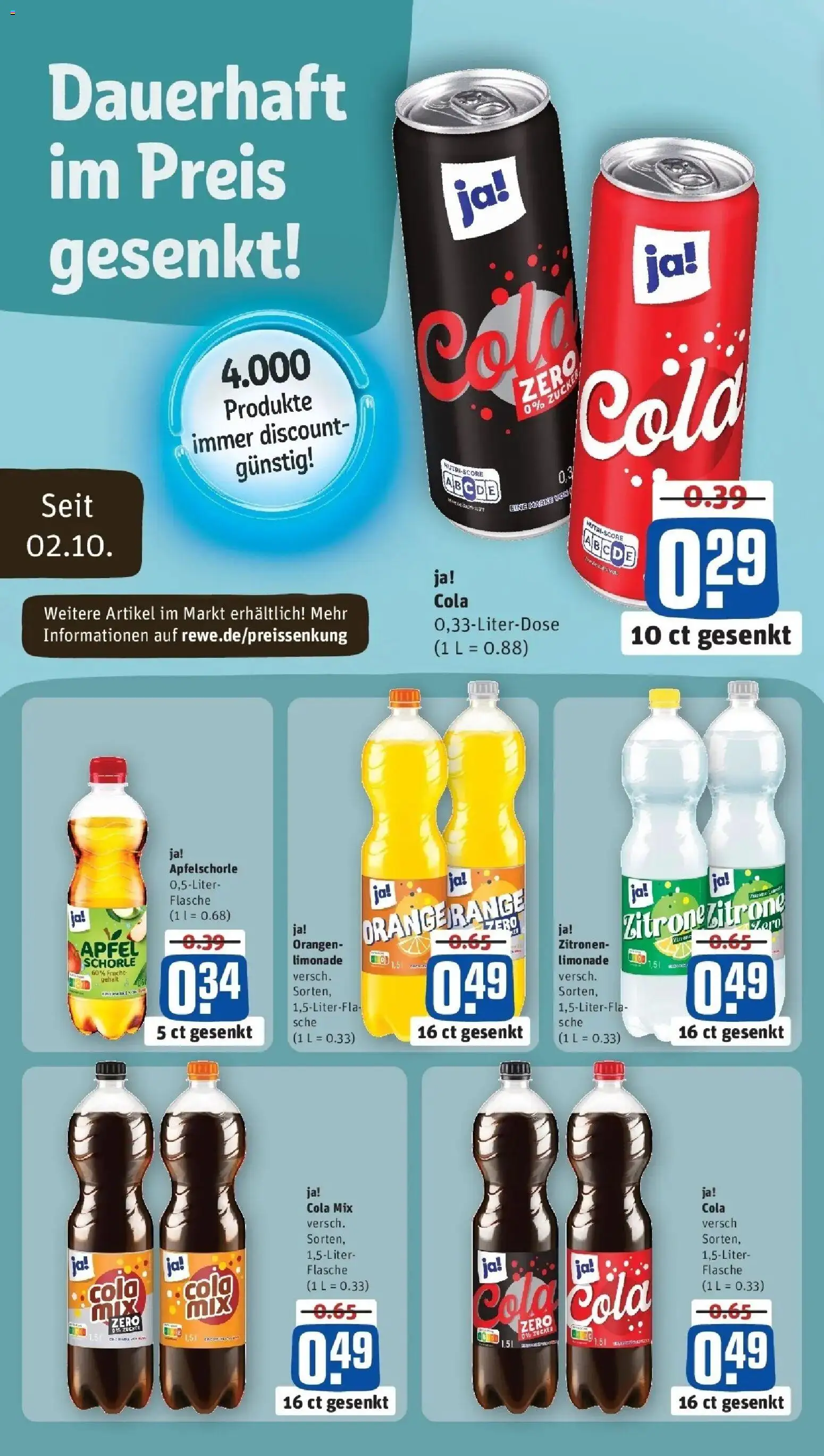 REWE Prospekt ab 05.10.2026 zum Blättern » Angebote | Seite: 2 | Produkte: Orangen, Limonade, Zucker, Zitronen
