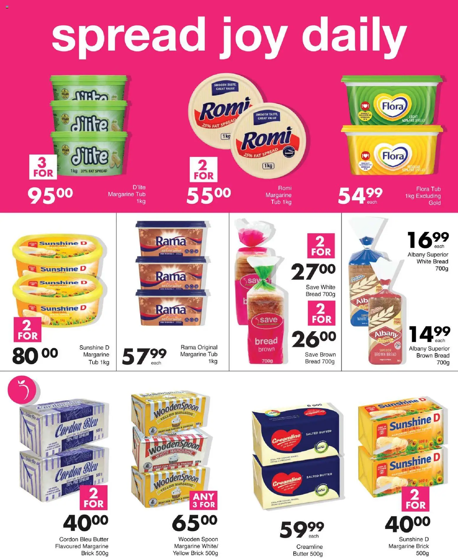 New Save catalogue – valid from 11.06.2026 | Page: 10 | Products: Butter, Bread, Margarine, Fat spread