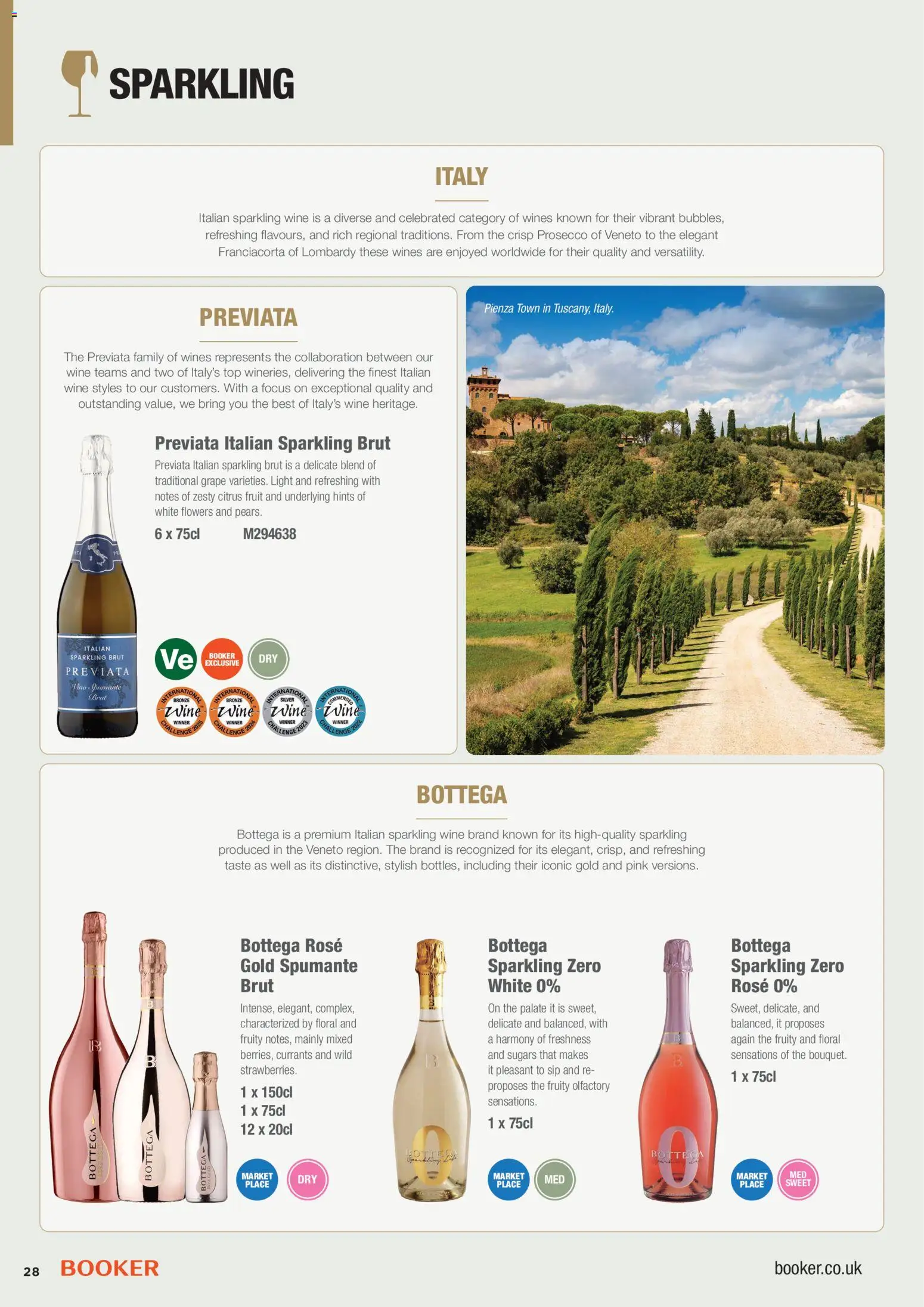 {H1} | Page: 28 | Products: Prosecco, Grape, Wine, Flowers
