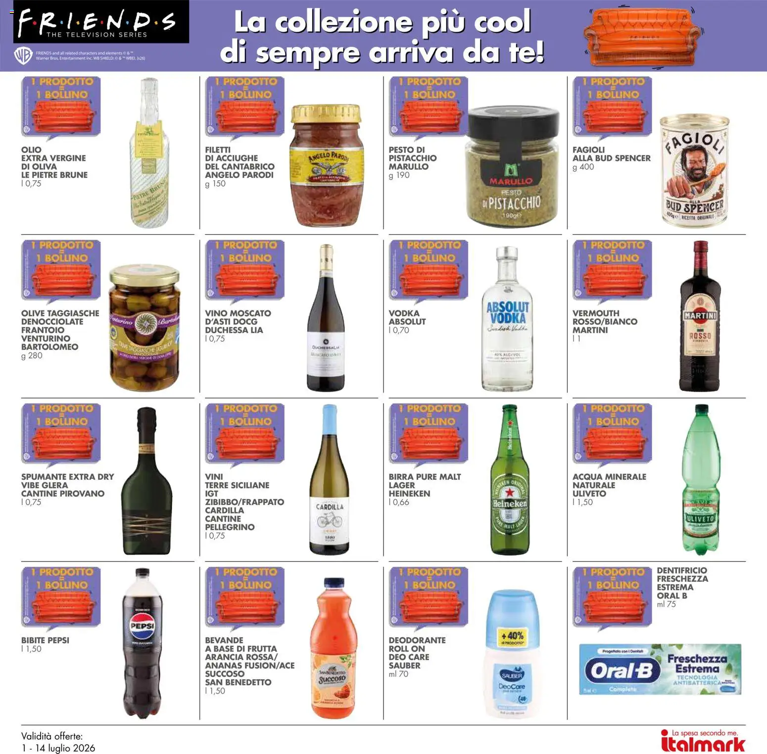 Volantino Italmark del 01/07/2026 | Pagina: 31 | Prodotti: Fagioli, Acqua, Vino, Spumante