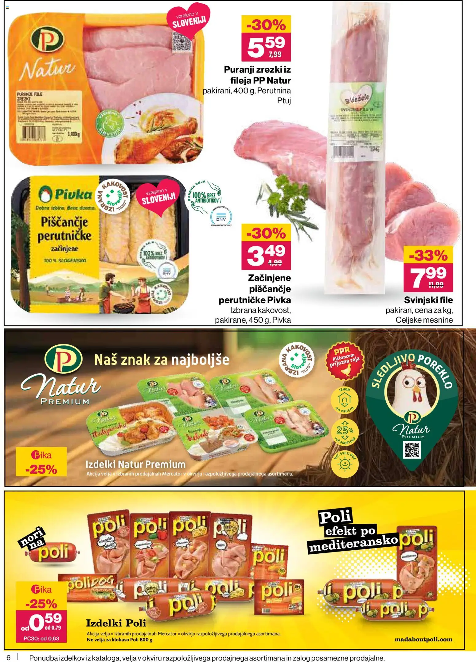 Novi Mercator katalog ponudbe – veljaven od 26.06.2026 | Stran: 6 | Izdelki: Zrezki