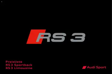 Audi RS 3 Sportback / RS 3 Limousine ab 28.10.2025 gültig