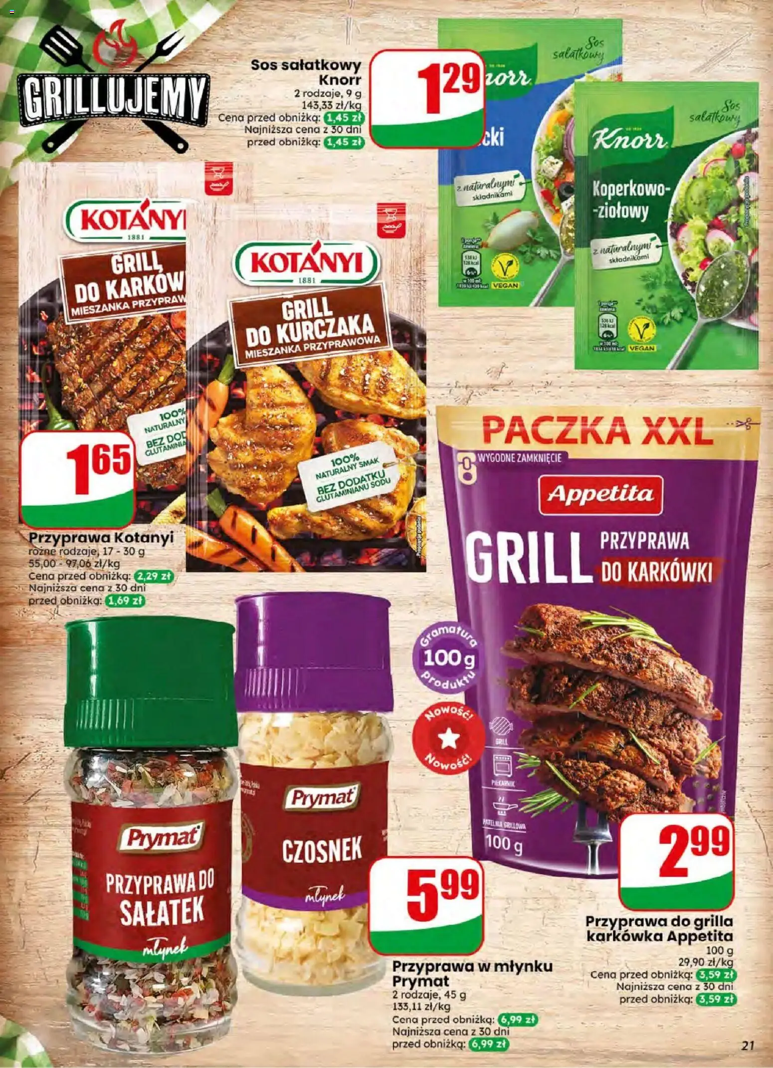 Dino gazetka od 08.07.2026 | Strona: 21 | Produkty: Czosnek, Karkówka, Patelnia, Sos