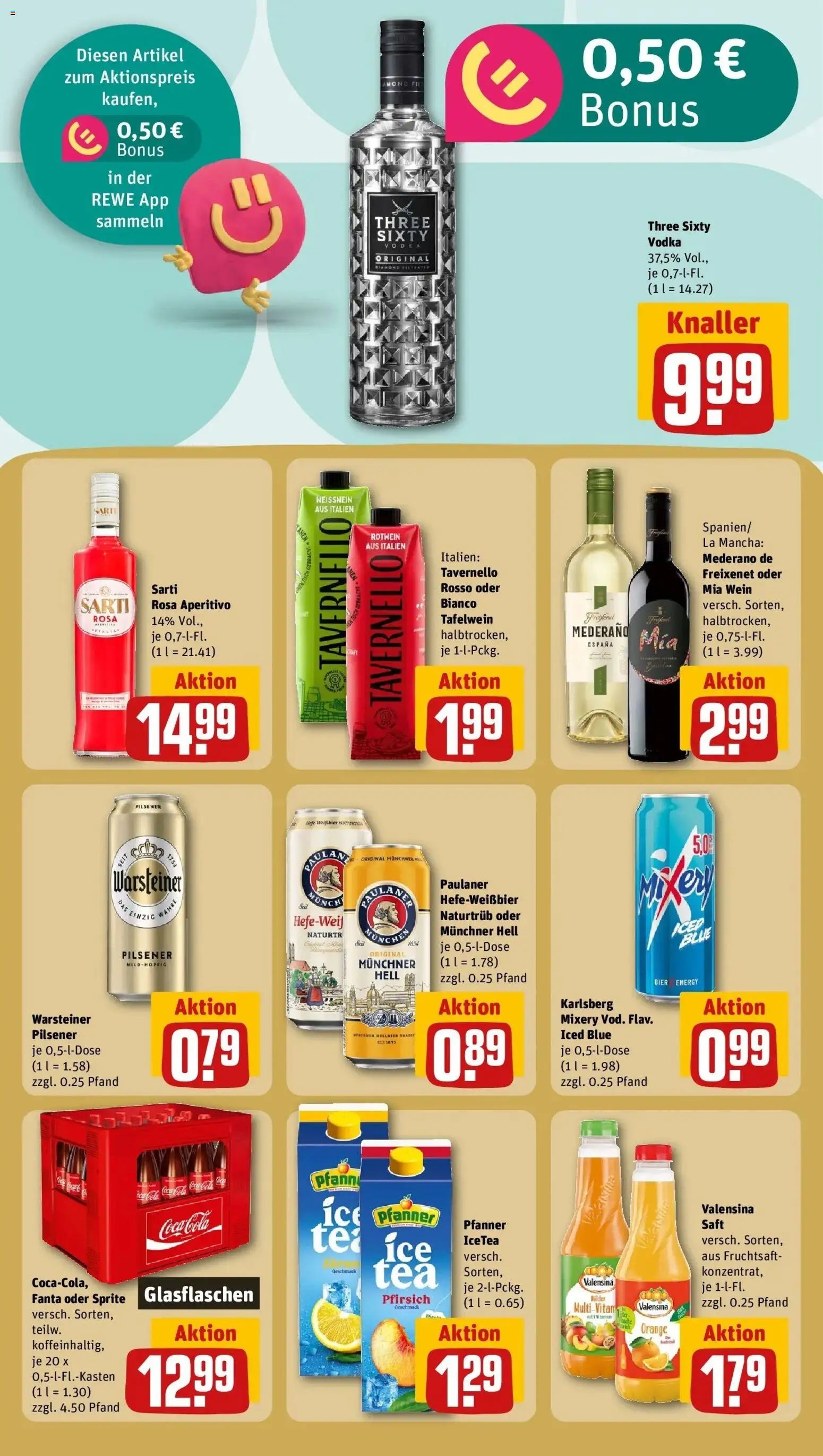 REWE Prospekt ab 10.08.2026 zum Blättern » Angebote | Seite: 19 | Produkte: Pfirsich, Mixery, Wein, Paulaner